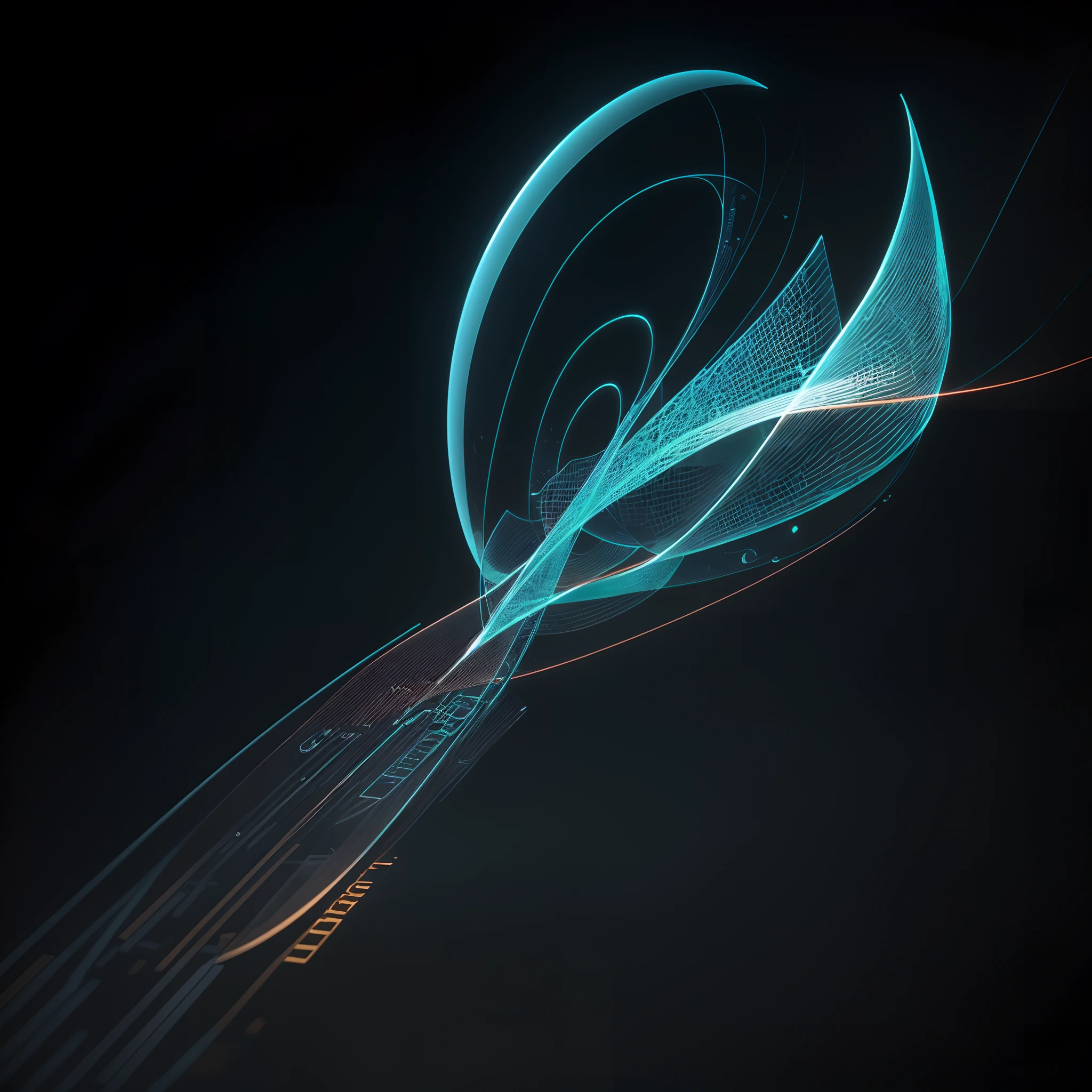 Engaging 3D visualization featuring stunning graphs、glinting