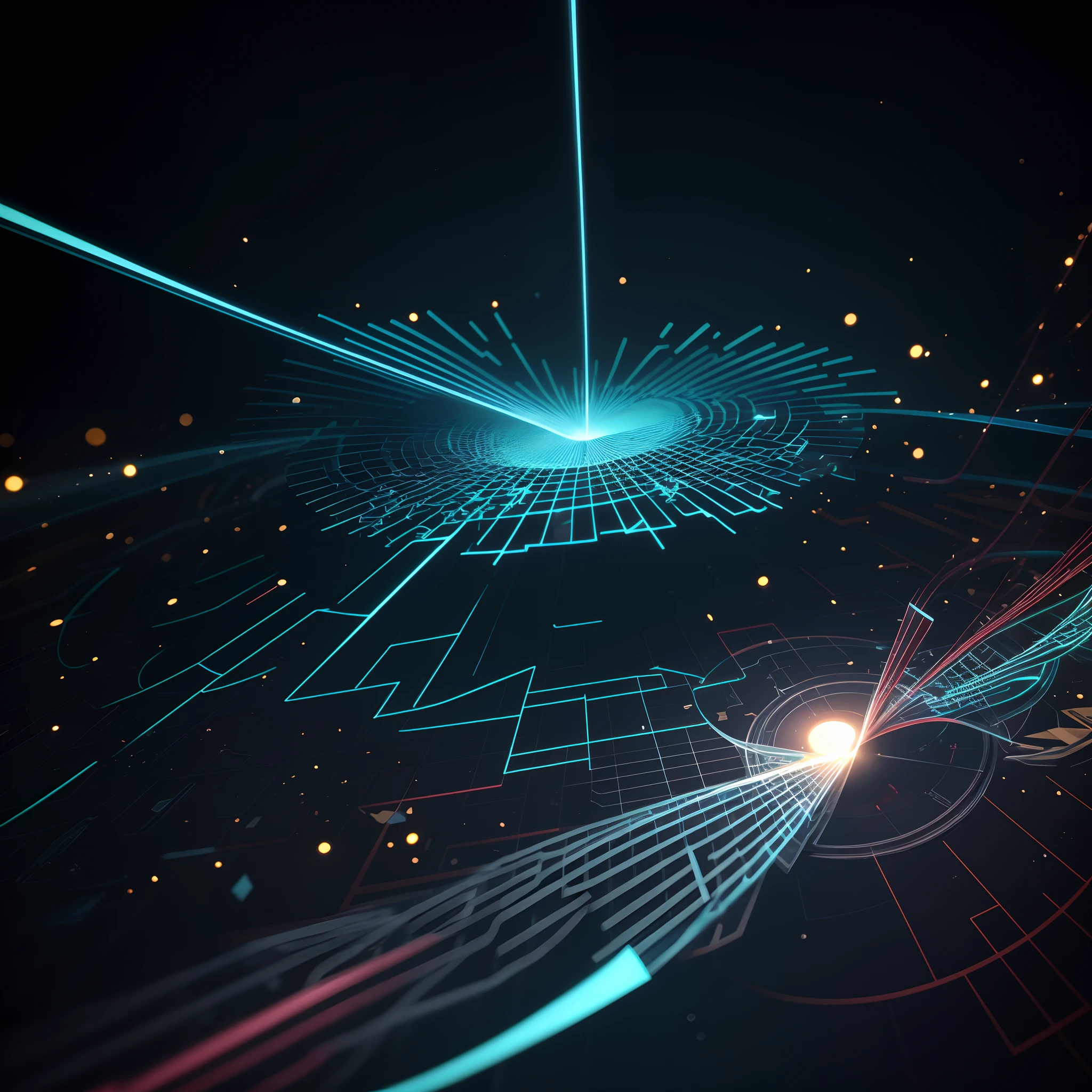 Engaging 3D visualization featuring stunning graphs、glinting