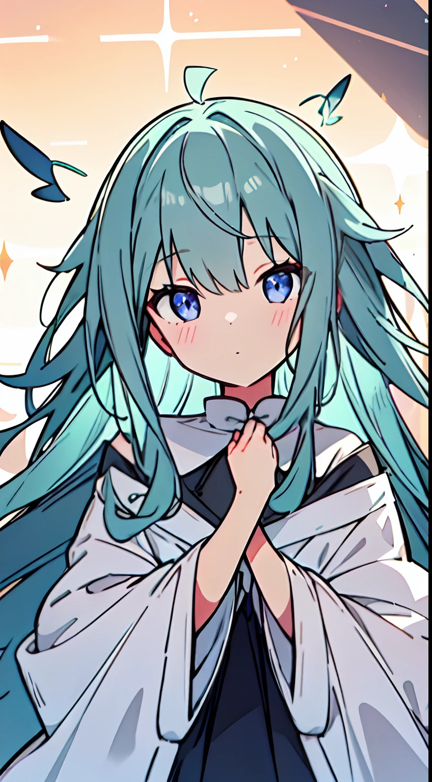 masuter piece, Best Quality,32k、Wallpaper, ultra -detail, Absurd beauty, 1beautiful girl、Big eyes with sparkly、Hair fluttering in the wind、:O、Smaller head、miscievous smile、Angle looking up from below、Angle from which you can see the whole body