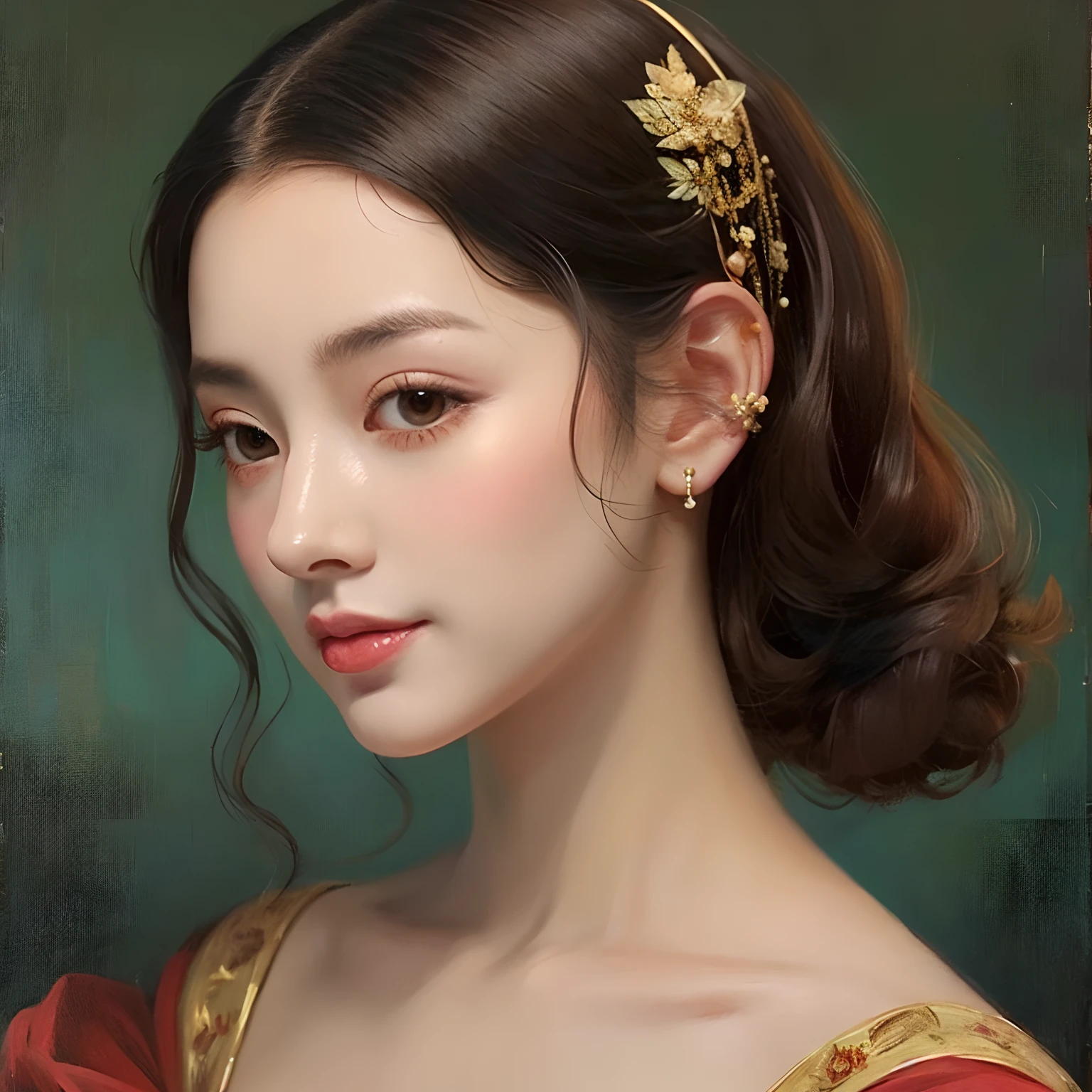 an oil painting、Oil painting、lovemaking、both sexes、Beautuful Women、renaissance、𝓡𝓸𝓶𝓪𝓷𝓽𝓲𝓬、asian human