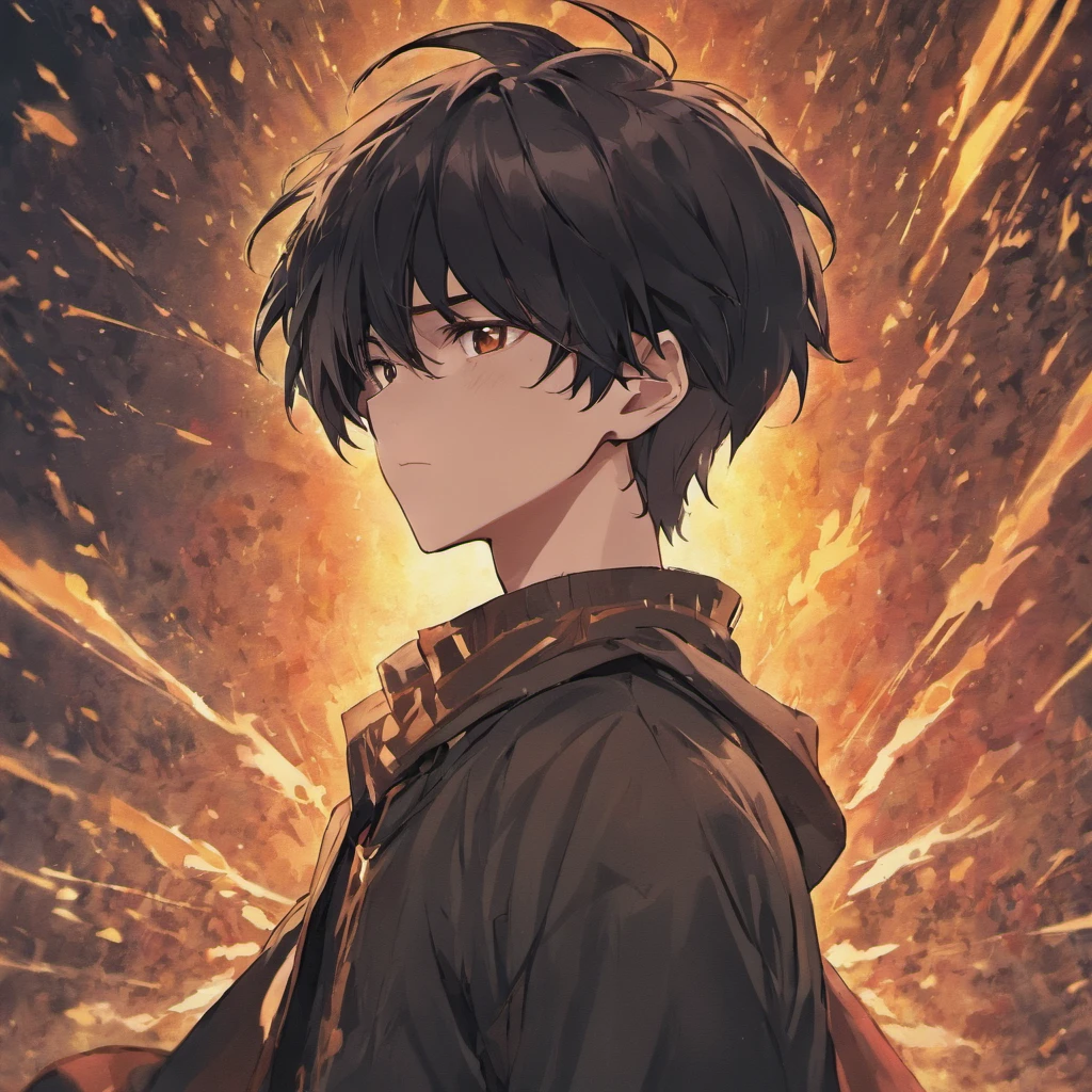The black-haired protagonist boy