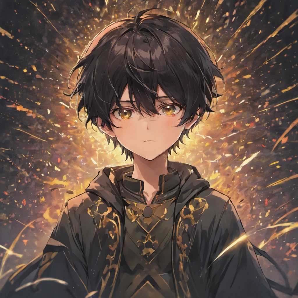 The black-haired protagonist boy