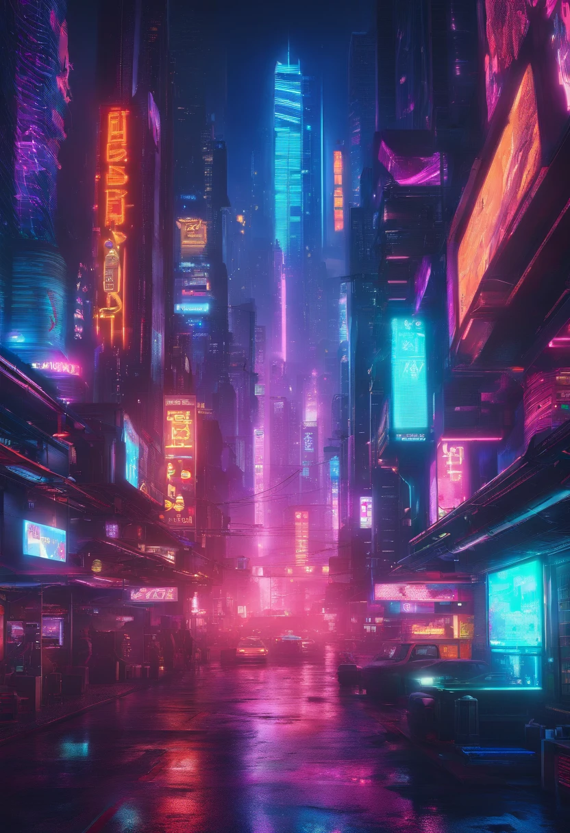 The world of tomorrow controlled by artificial intelligence in highly realistic 8K photography