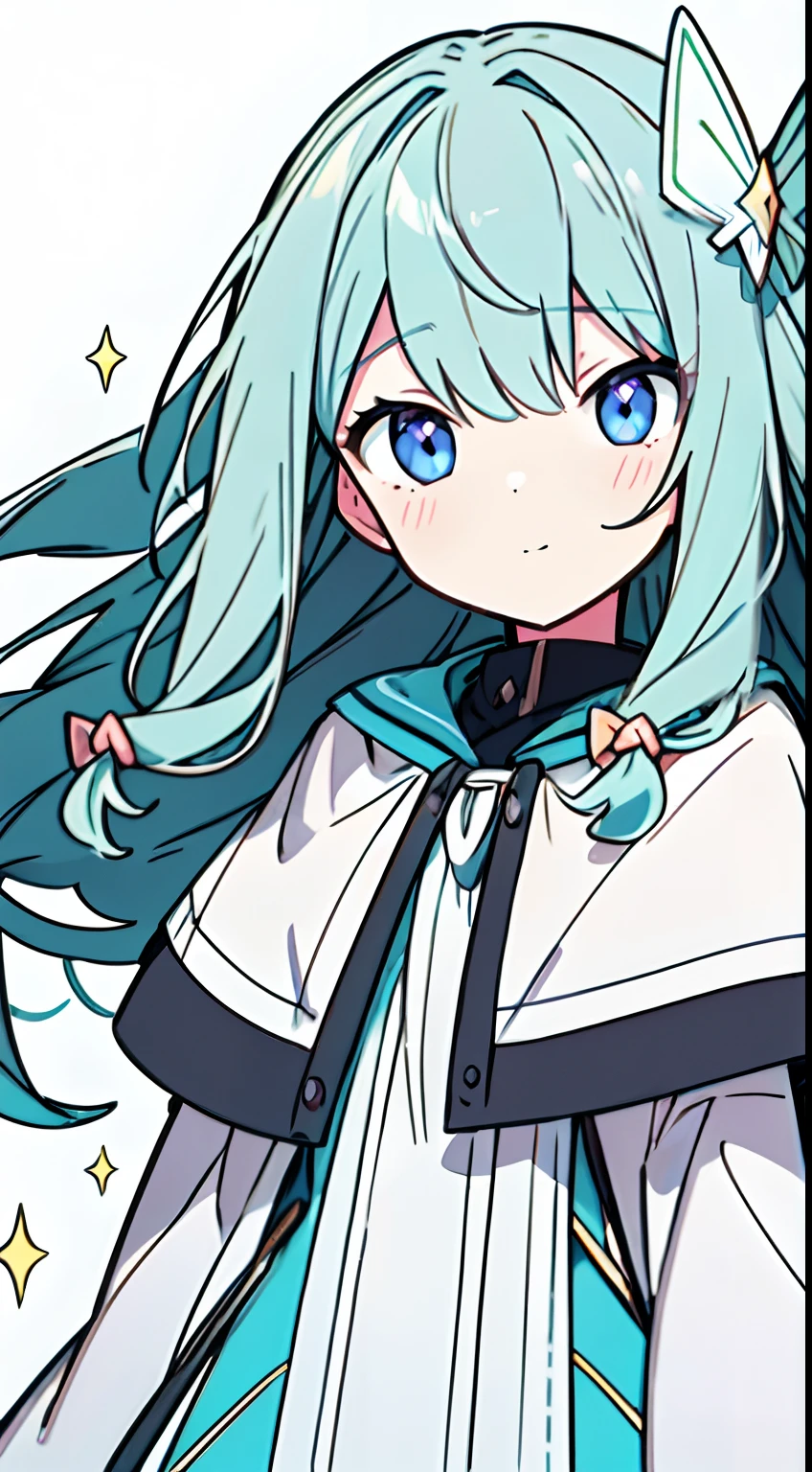 masuter piece, Best Quality,32k、Wallpaper, ultra -detail, Absurd beauty, 1girl in、Big eyes with sparkly、Hair fluttering in the wind、:O、Smaller head、miscievous smile、Angle looking up from below:1.3、Angle from which you can see the whole body