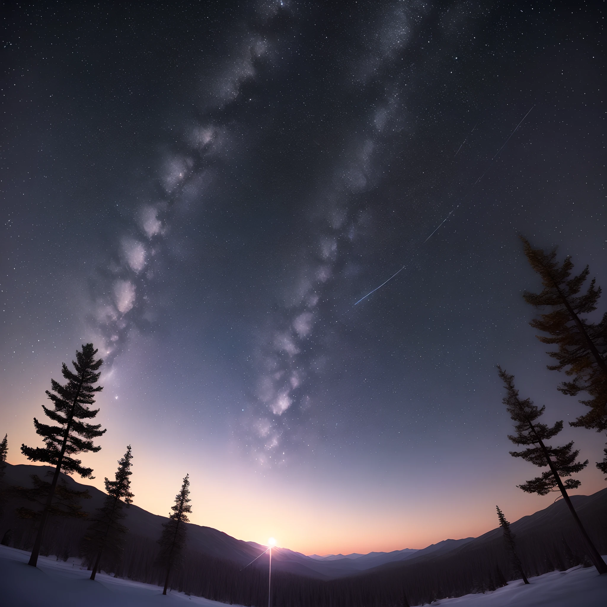 Endless starry sky
