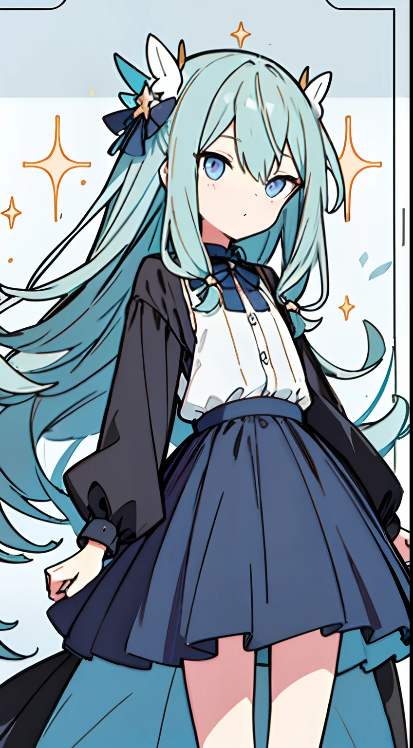 masuter piece, Best Quality,32K、Wallpaper, ultra -detail, Absurd beauty, 1Beautifulwoman、Big eyes with sparkly、Hair fluttering in the wind、:O、Smaller head、Slender long legs、miscievous smile、Angle looking up from below:1.5、Angle from which you can see the whole body