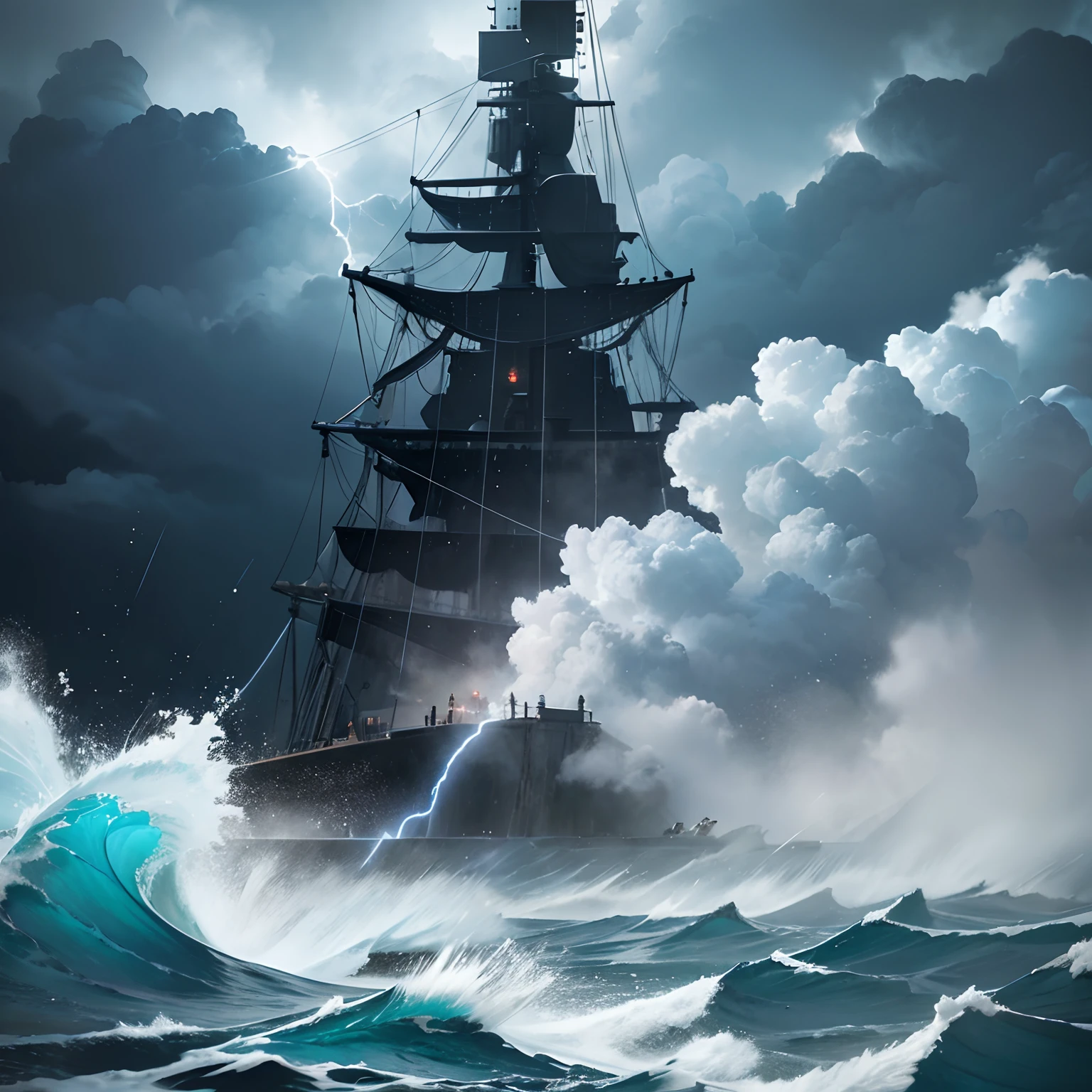 Sateen、downpours、lightning bolt、Rough seas、A collapsing world、salvador、Fighting in a storm、I don't know anything yet、Dissecting、Cut the sea