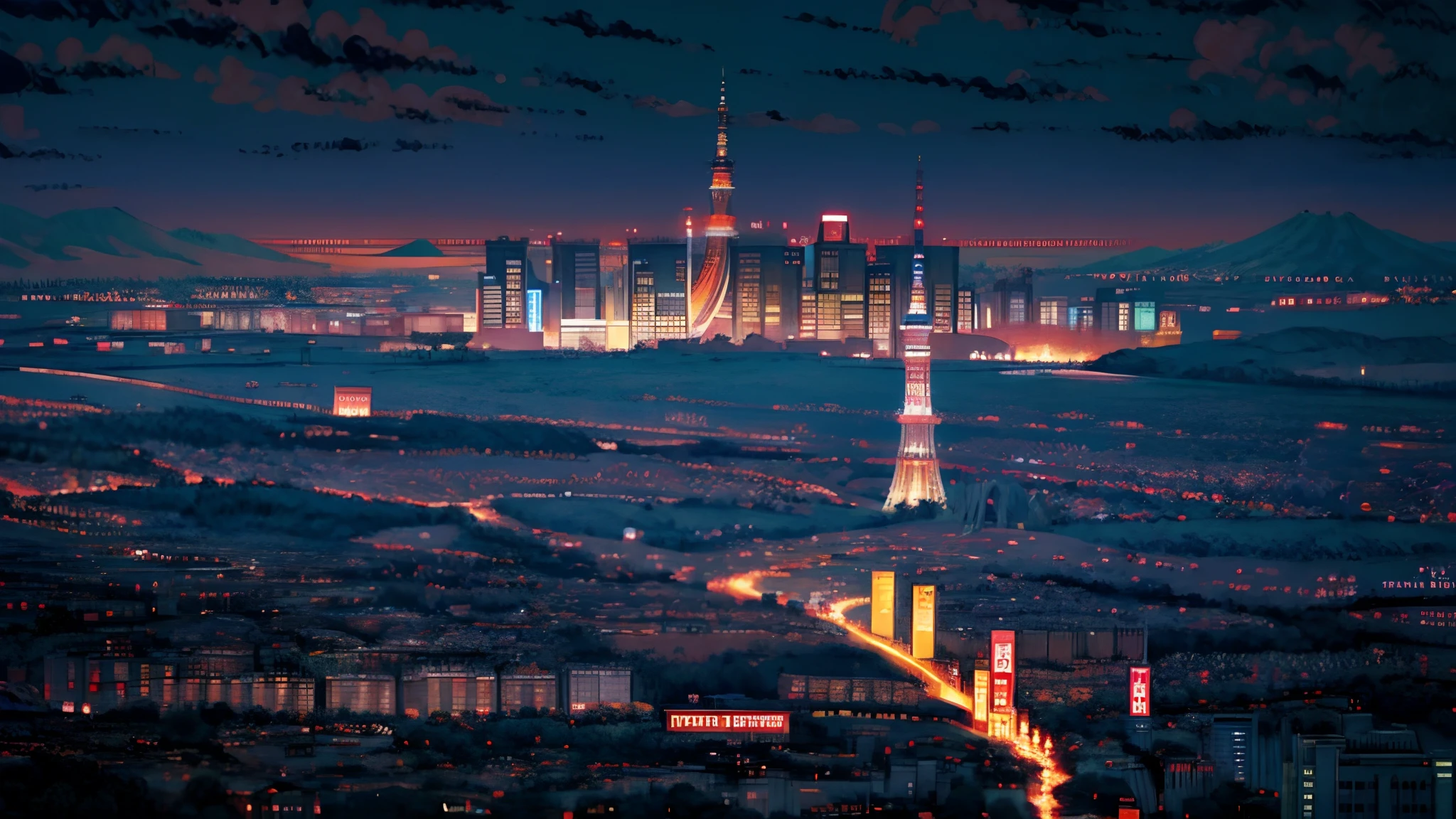 arafed view of a city at night with a large tower, tokyo japan, tokyo city, tokyo at night, japan at night, japanese city at night, tokyo, in tokyo at night, tokyo city in the background, new tokyo, japanese city, tokyo background, tokyo in the background, modern tokyo, japan deeper travel exploration, neon tokyo, japan tokyo skytree