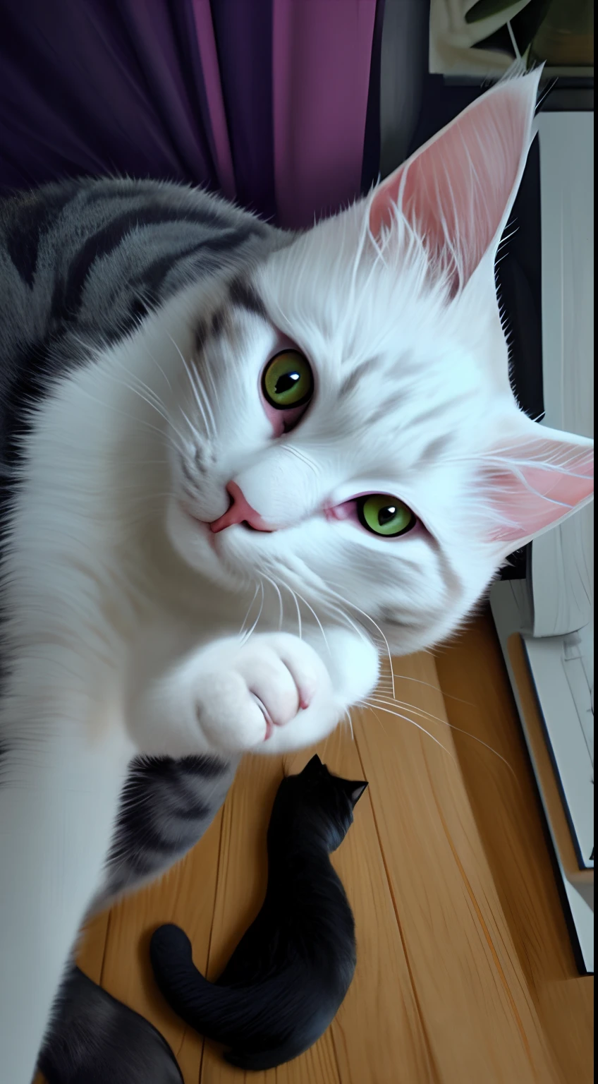 cat white