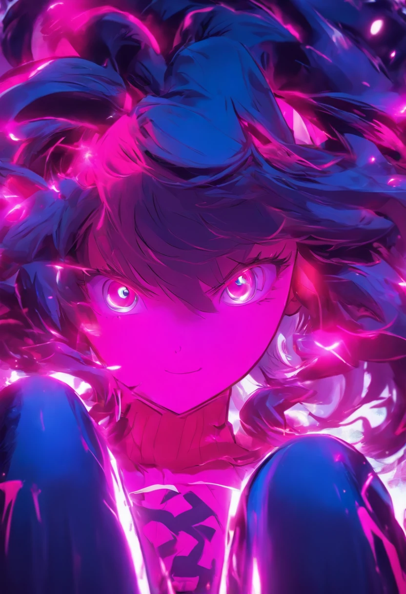 (Filhotes de cor rosa claro), Qualidade Superior, master part, high resolution, 8k, Hoodie e Anime Style Girl, uma menina, arte de linha detalhada,  aprimoramento digital, fechar para cima, anime core, linda garota em destaque ao centro da imagem, ela tem cabelos curtos brancos com as pontas do cabelo em detalhe preto, She wears a beautiful leg-length dress in light pink, linda garota Angelical de anime