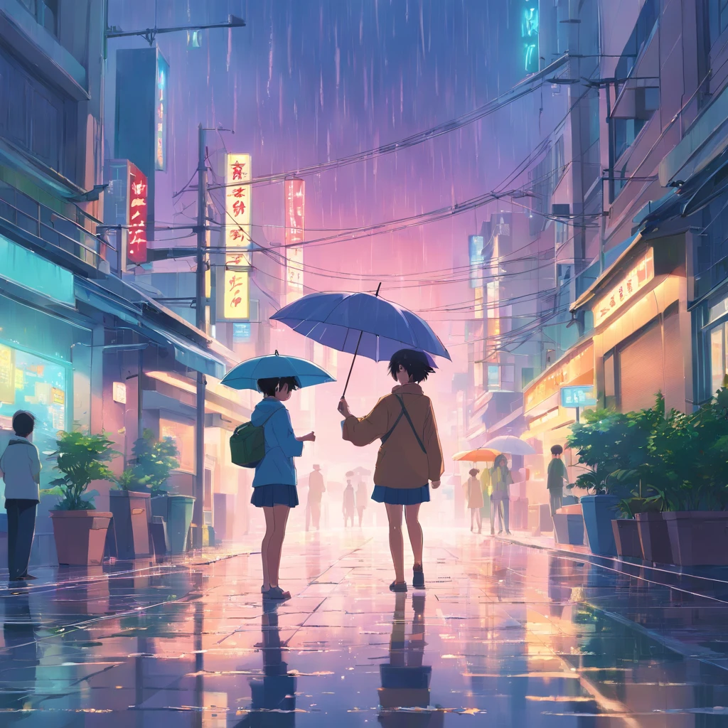 rainy scene