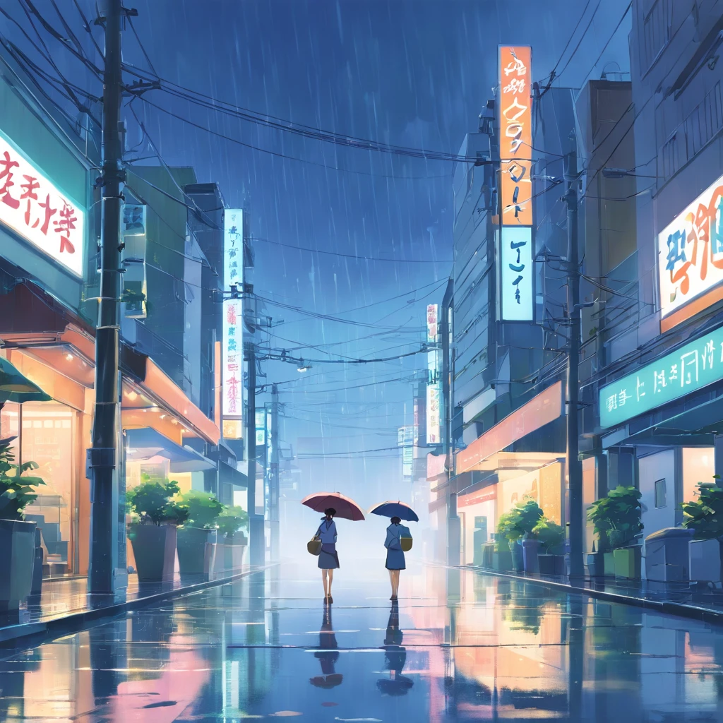 rainy scene