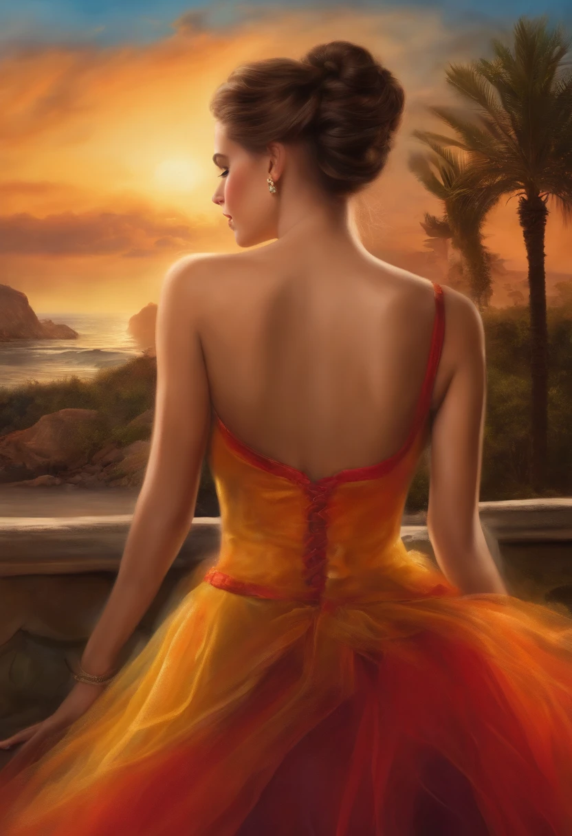 chica bonita, realista, sin ropa