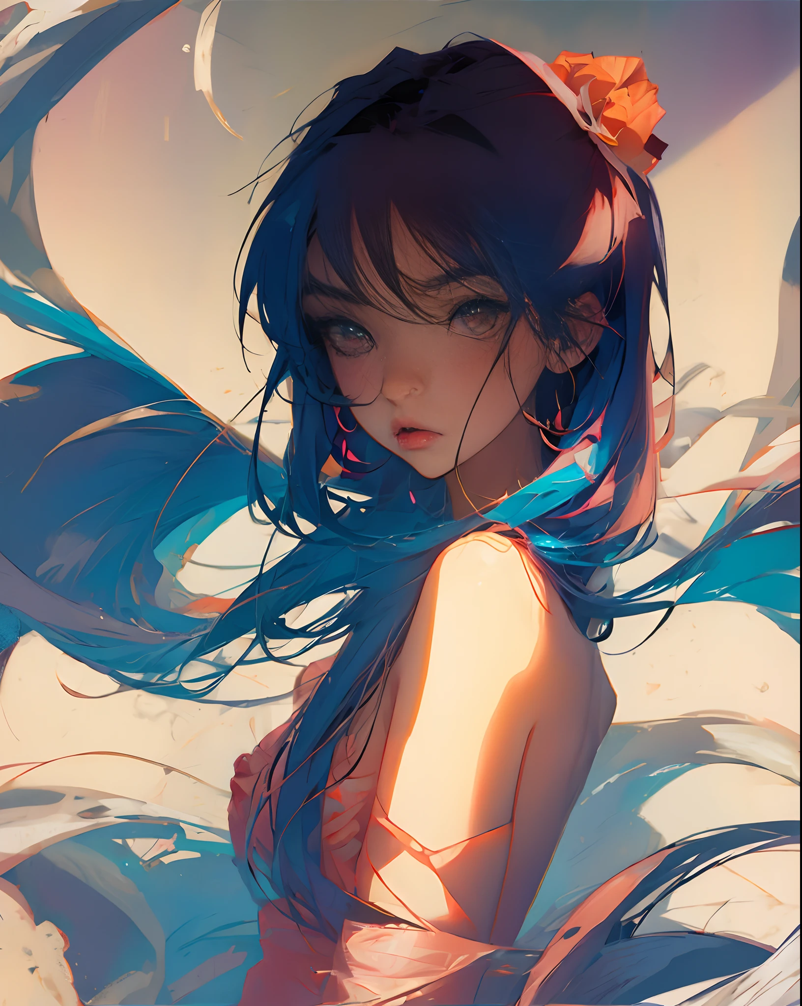 Naked anime girl