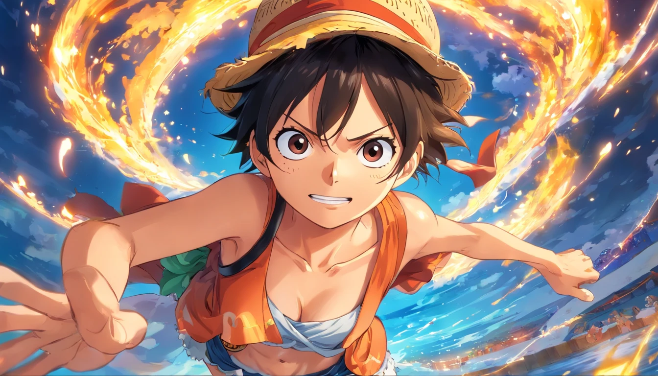 one piece, Luffy, Nika Form