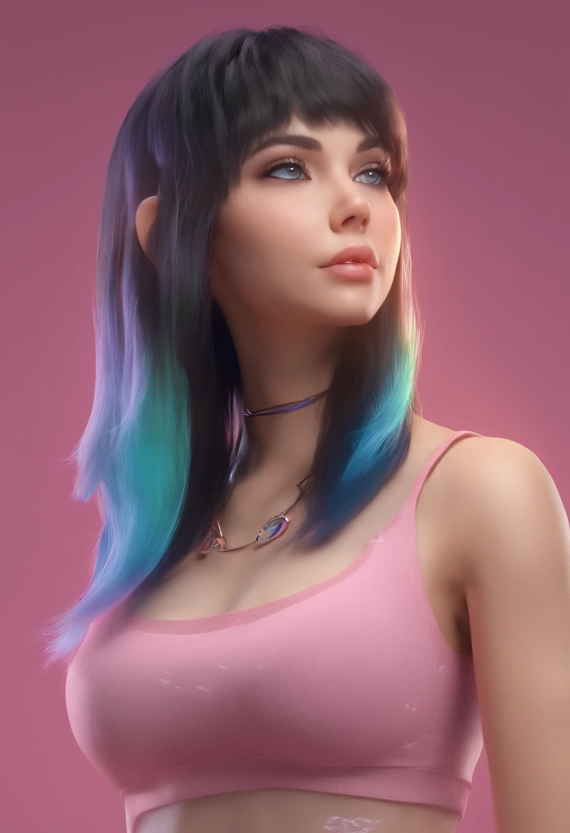 (best quality:1.2), Emo girl, 30 years old, fair skin, black hair, NSFW, voluptuous buttocks, detailed eyes, emotional expression, soft lighting, studio photography