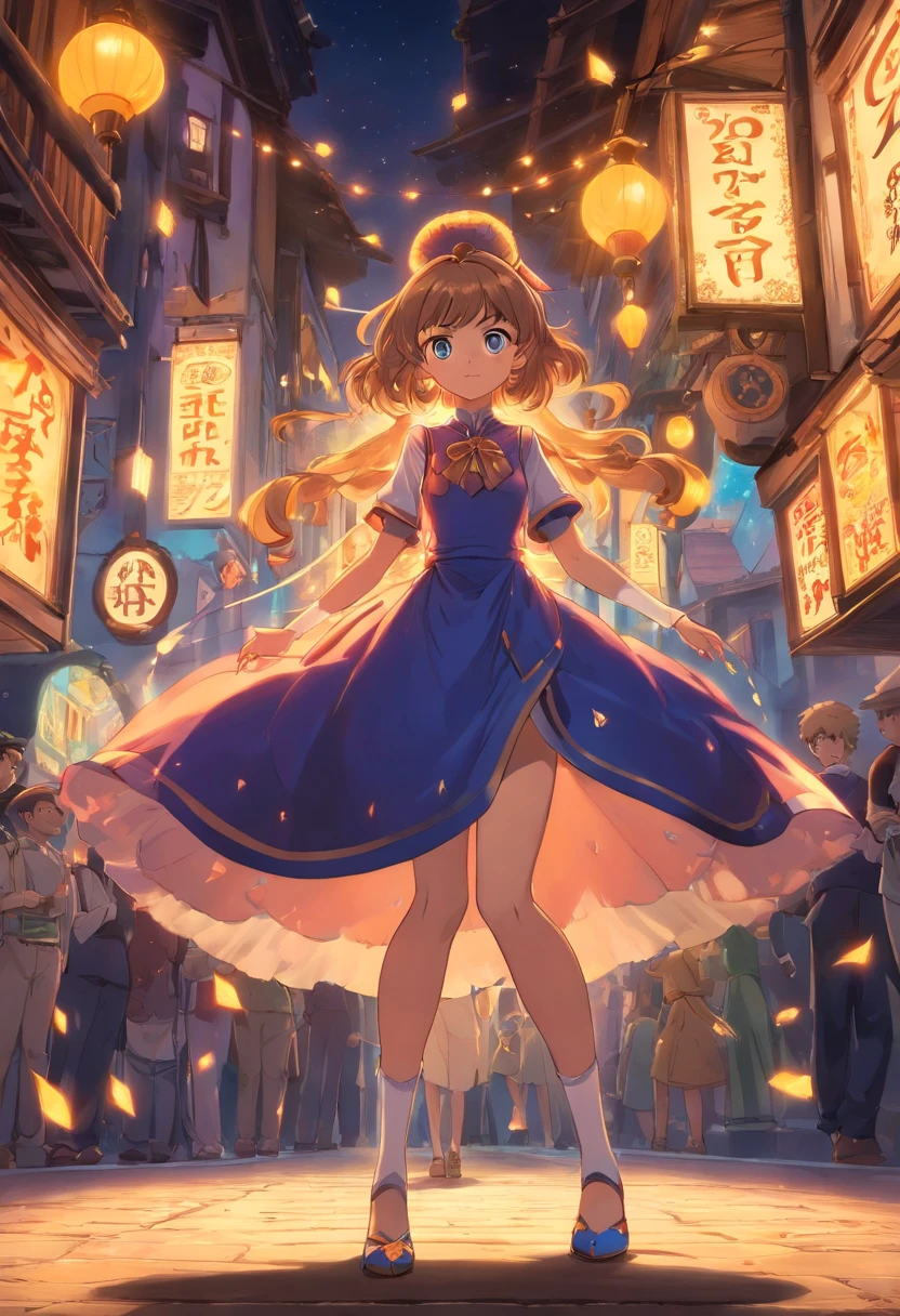 (Garota 15 anos, pele clara, olhos castanhos e cabelos castanhos cacheados) (Vestido preto, modelo fofo) (cidade de Morioh Town, diamond is unbreakeable) (Ao lado dela Rohan Kishibe parte 4 JoJo's Bizarre Adventure)