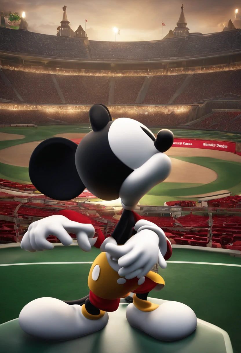 A 3D animation of Mickey Mouse's white glove playing League of Legends on PC gamer