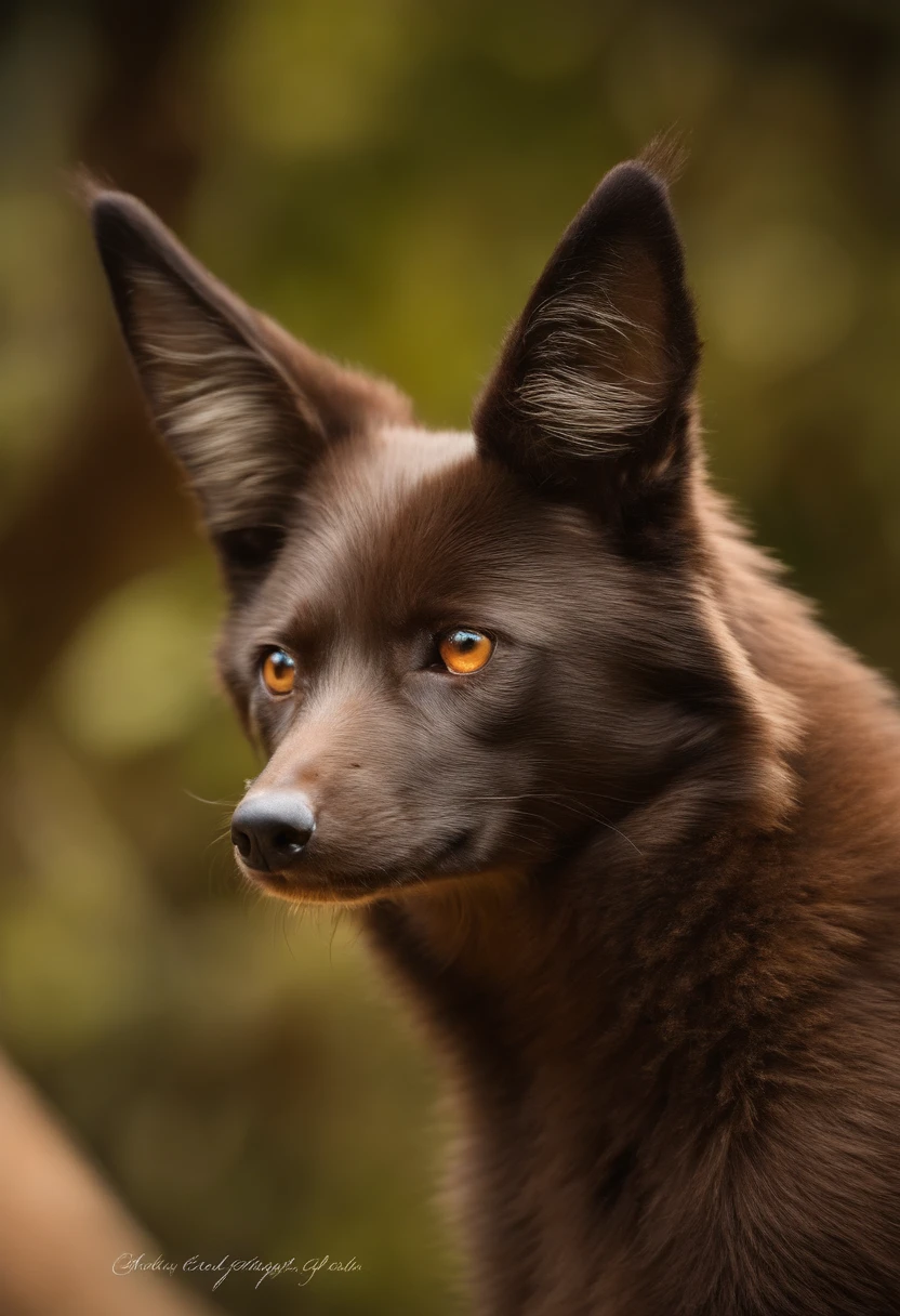 Cachorro marrom escuro, two headed, olhos marrom brilhantes, bem luminosos, com halo de gelo escuro em volta do corpo todo, pointed tail with spines and fine steel hairs, assustador, infernal, medo, pesadelo, Obscure with striking colors and smooth strokes, qualidade superior, UHD, Canon T7 Plus