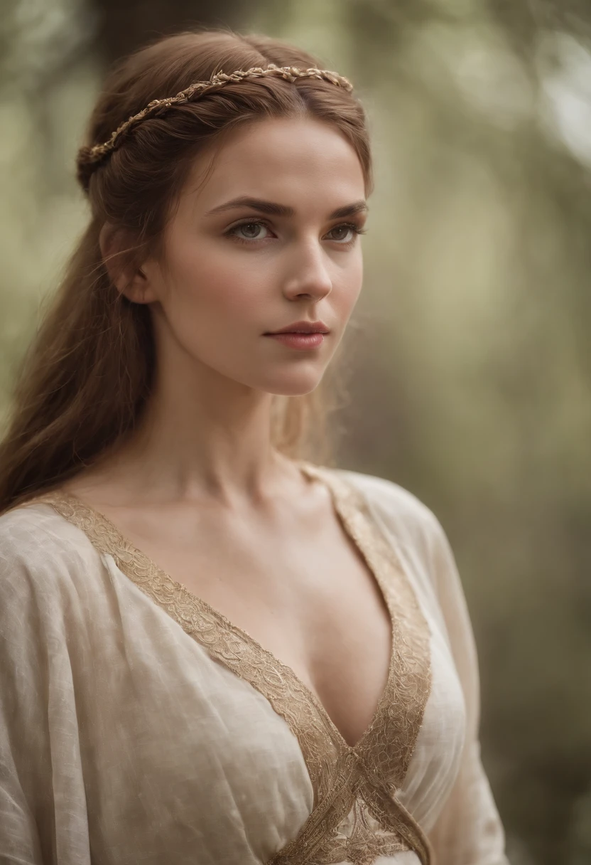 Viking queen in orgyOne without a bra,  nu, ,  Masterpice Fotorrealista Enormes Seios Mulher Loira em  Corpo Inteiro Corpo Perfeito, rosto perfeito, sorridoente, disco Rigido, distance frame, nu