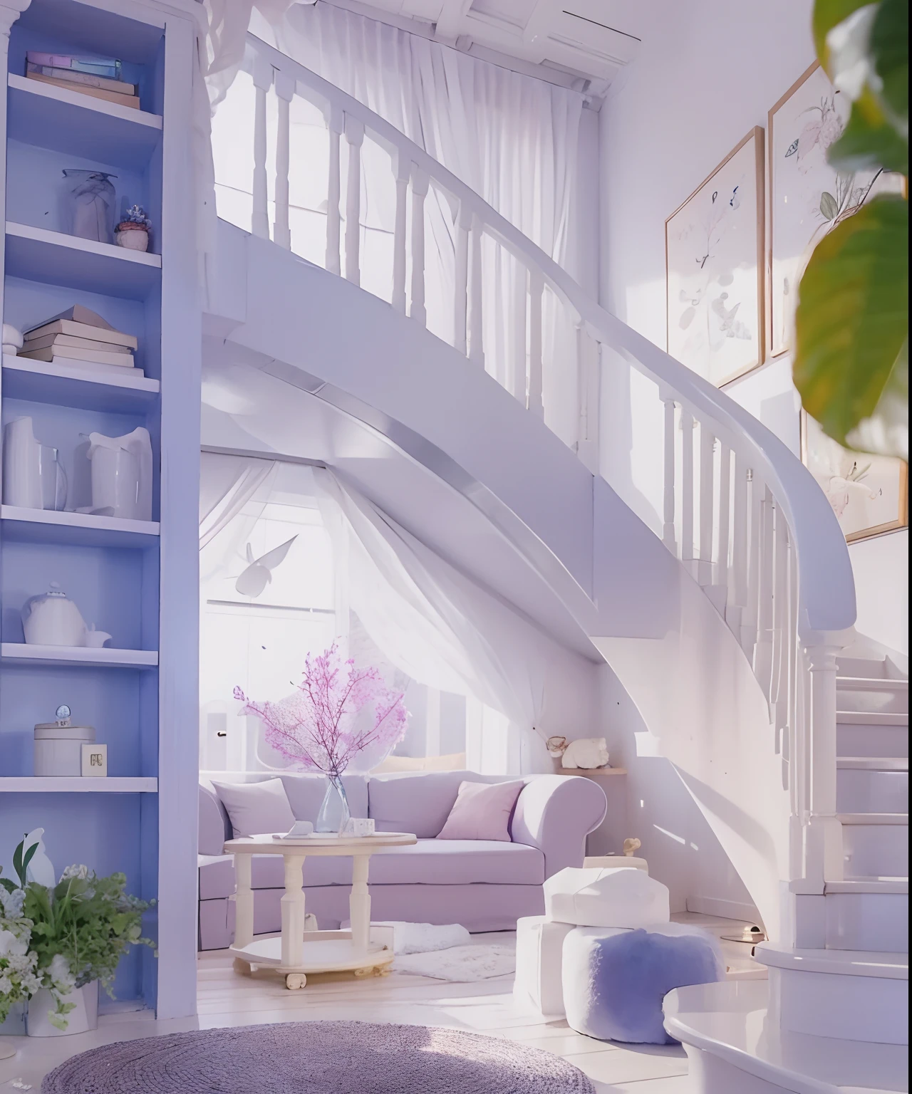 Cosy staircase villa room