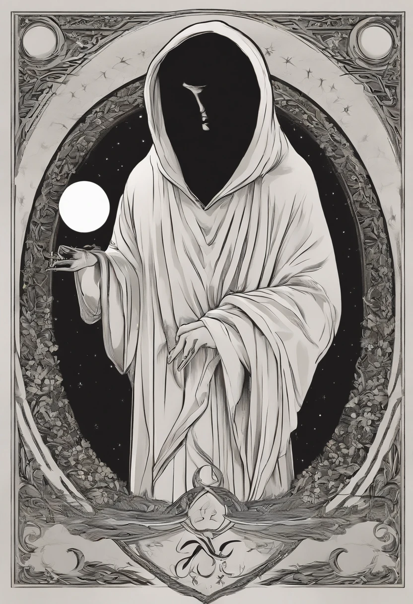 "(Best Quality,hight resolution:1.2),minimalistic,Two-dimensional logo,[The Cult of the Eternal Eclipse] Logo,(death:1.1),(braid:1.1),(Hooded figure:1.1),(mysterious:1.1),(a hidden face:1.1),(Dark:1.1),(SINISTER:1.1),(SINISTER:1.1),(eldritch:1.1),(intriguing:1.1),(symbolic:1.1),(Mystical:1.1),(Enigmatic:1.1),(Muted colors:1.1),(abstract:1.1),(ominous vibe),(black and white:0.9),(Contrast:0.9),(sharp lines:0.9),(visually striking),(Sleek design),(Simplified form),"