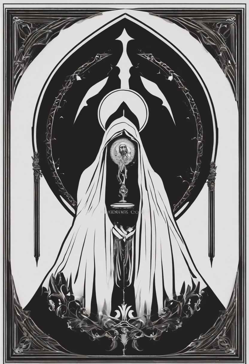"(Best Quality,hight resolution:1.2),minimalistic,Two-dimensional logo,[The Cult of the Eternal Eclipse] Logo,(death:1.1),(braid:1.1),(Hooded figure:1.1),(mysterious:1.1),(a hidden face:1.1),(Dark:1.1),(SINISTER:1.1),(SINISTER:1.1),(eldritch:1.1),(intriguing:1.1),(symbolic:1.1),(Mystical:1.1),(Enigmatic:1.1),(Muted colors:1.1),(abstract:1.1),(ominous vibe),(black and white:0.9),(Contrast:0.9),(sharp lines:0.9),(visually striking),(Sleek design),(Simplified form),"
