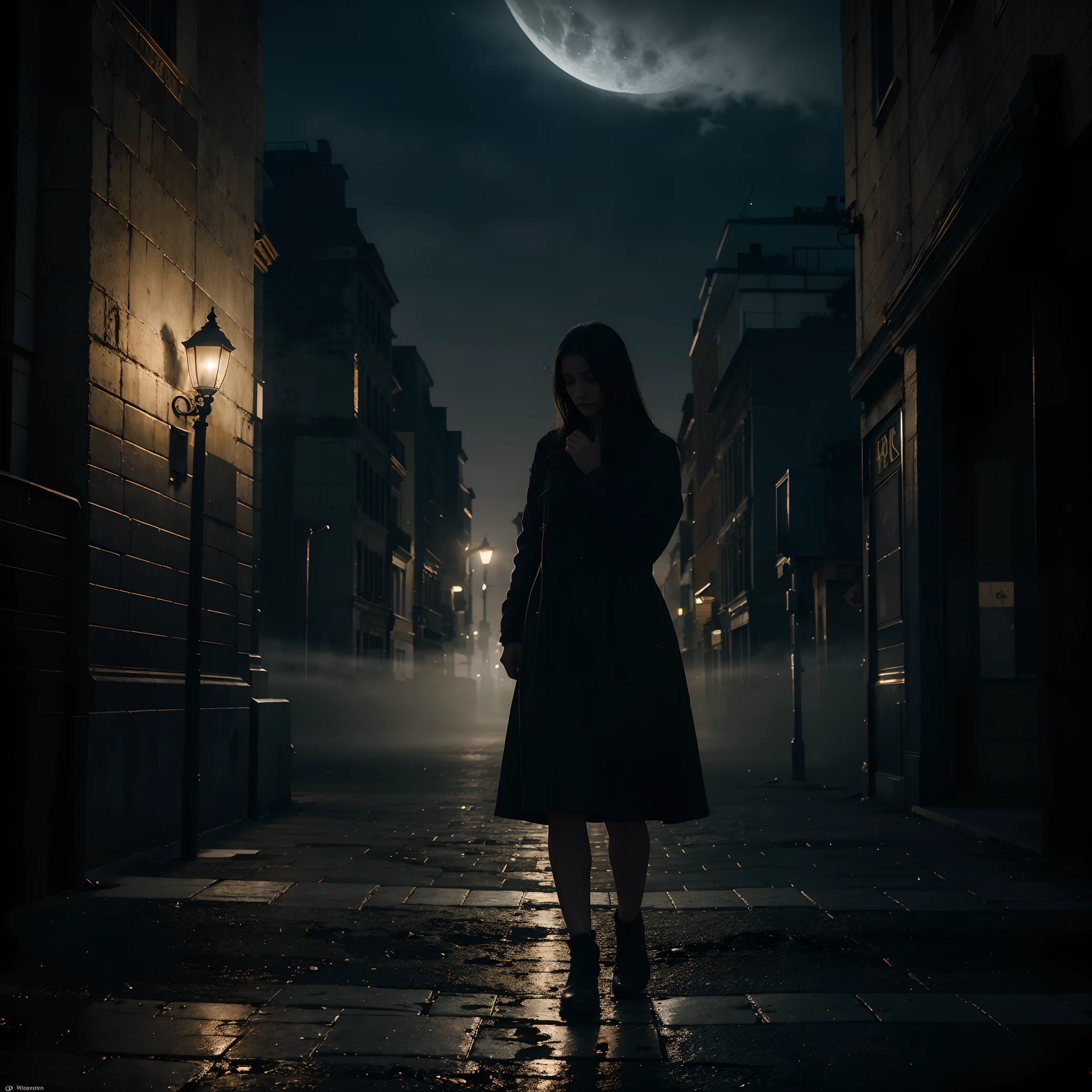 In this cover art, a profound sense of melancholy envelops the scene, casting a hauntingly beautiful aura over the composition. An individual, cloaked in shadows, stands in the midst of an empty city immersed in nocturnal silence. The soft, muted glow of streetlights imparts a dreamlike quality to the urban landscape. The crescent moon, a mere sliver in the sky, adds to the otherworldly atmosphere, and delicate tendrils of mist gracefully curl around the lampposts, invoking an air of enigma. The cover's centerpiece is the solitary figure, a forlorn silhouette that seamlessly melds with the cityscape, capturing the essence of solitude and longing, evoking the heart's silent yearning. Revisiting this evocative scene, a deeper emotional resonance unfolds. The city, now completely deserted, appears as a somber tableau of memories. Forgotten fragments of love stories and long-lost connections are scattered at the feet of the enigmatic figure. Torn heart-shaped letters, sepia-toned photographs half-burnt, and a single desiccated rose speak of a love that once thrived but now remains as relics of a distant past. The musical instruments, once vibrant and alive, now rest in silent repose, embodying the stillness that has overtaken a world once pulsating with emotion. Above, the night sky is a swirling canvas of deep blues, grays, and indigos, symbolizing the turbulent emotional journey that the cover art encapsulates. It is an intimate portrayal of the passage of time, the fragility of love, and the profound beauty found within the quiet contemplation of solitude.