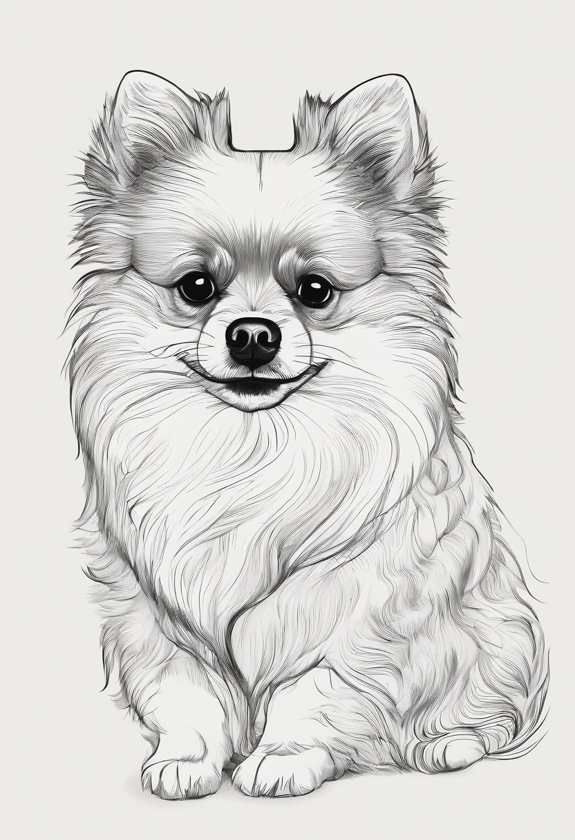 A Pomeranian Lulu Dog