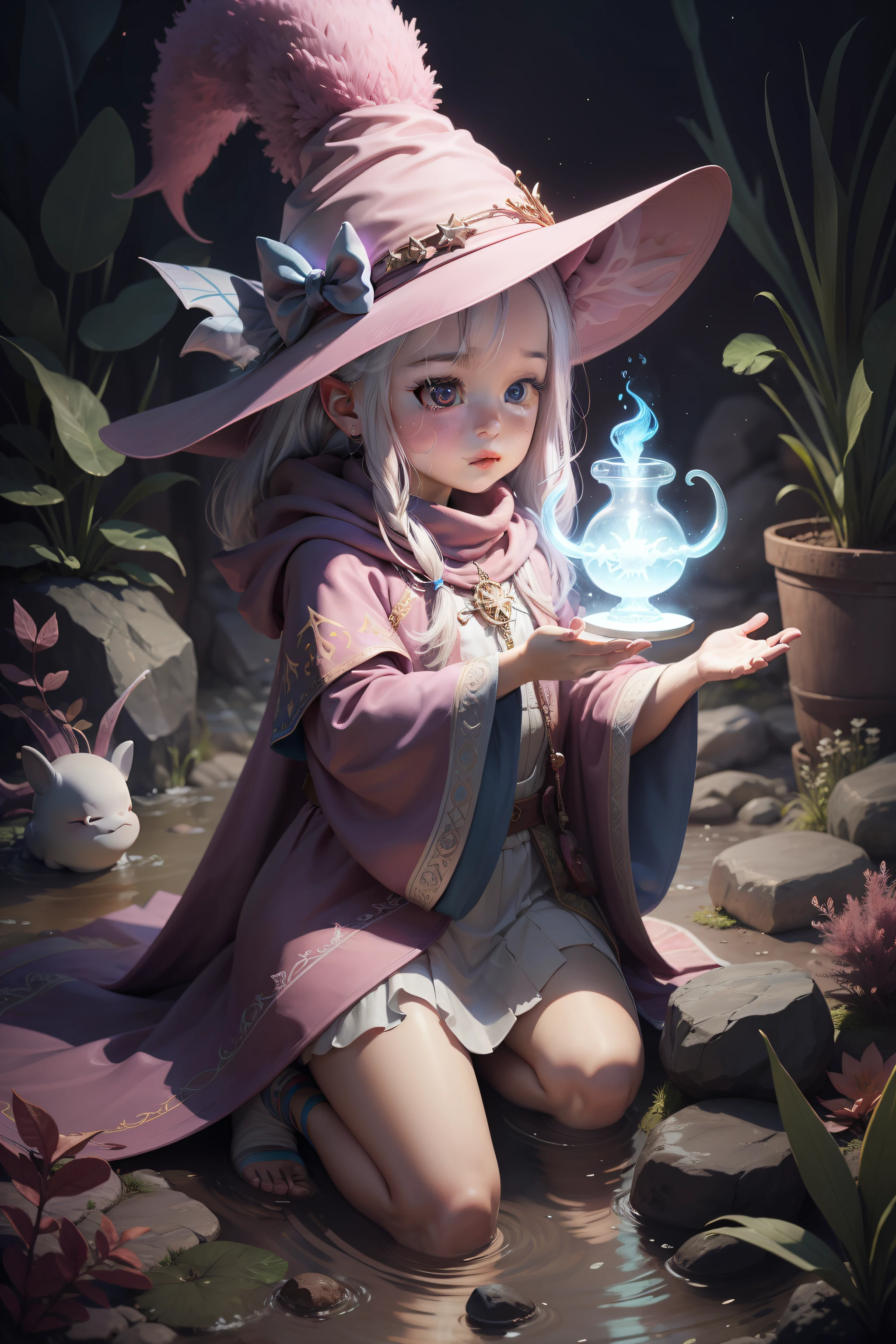 magical wizard axolotl