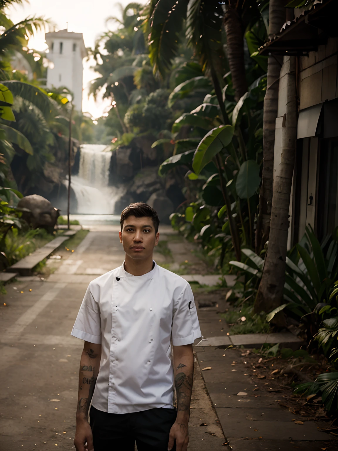 Chef with jungle