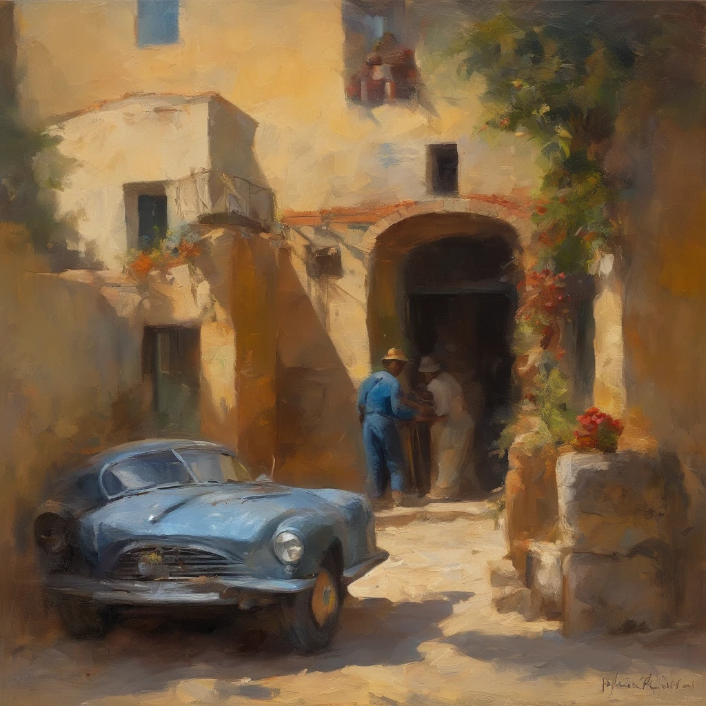 obra prima、qualidade superior、Piece、um close-up、com luz brilhante、felicidade、Cool morning sun、(spark:0.7) 、passear、Paisagens dois homens jovens, bonitos trabalhando em um carro em uma garagem, Mechanicalgirl, mechnical, inspect in inventory image, maintenance, advanced technique, editing, automotivo, Directed by: Matias Jama, Charismatic young mechanic, ombro na frente pose, Foto de Stock, maintenance photo, conhecimento intenso, trabalho profissional, highly technical, fundo interessante, Shutterstock, Directed by: Oskar Lüthy