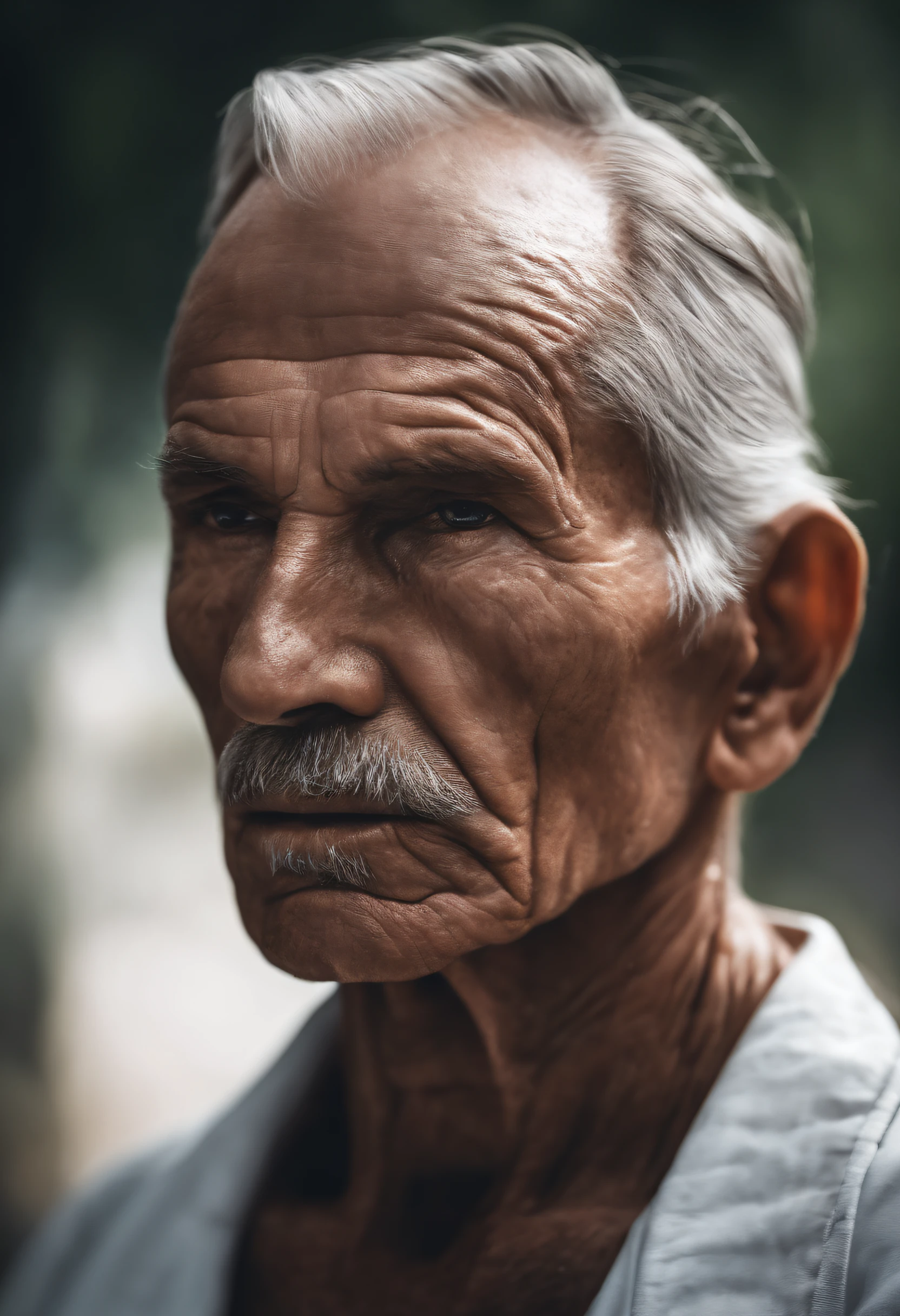 (sharp focus:1.2), an award winning photo of an old man peasant, water droplets, thunderstorm outside, lightning back lighting, , lines on face, wrinkles, extremely detailed skin, sadness, hopelessness ,cloudy eyes, (deep shadows:1.1), high contrast, beautiful eyes, absurdres, 8k, (high quality:1.3), , artstation hd, concept art, detailed face and body, award-winning photography, (moody lighting:1.2), depth of field, bokeh, 4K, HDR