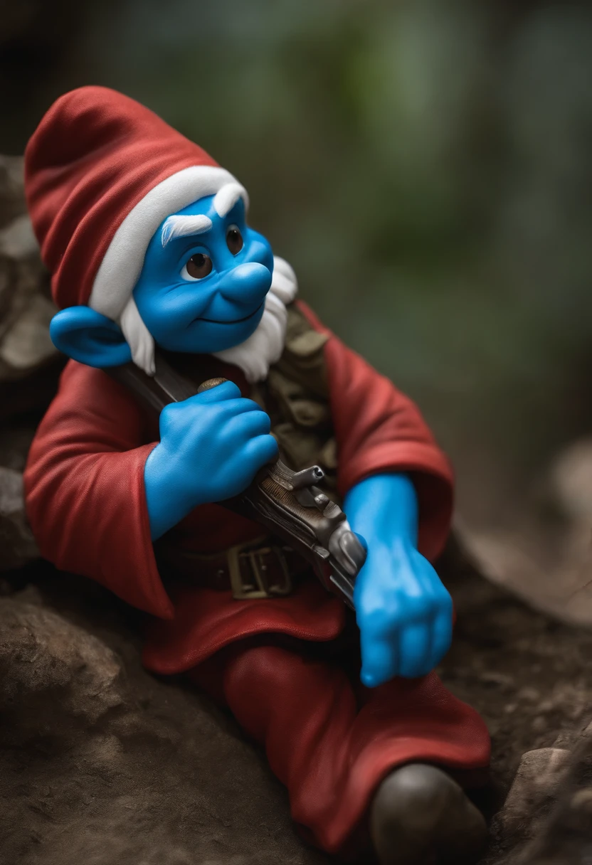 smurf ventido com alguma roupa do warzone