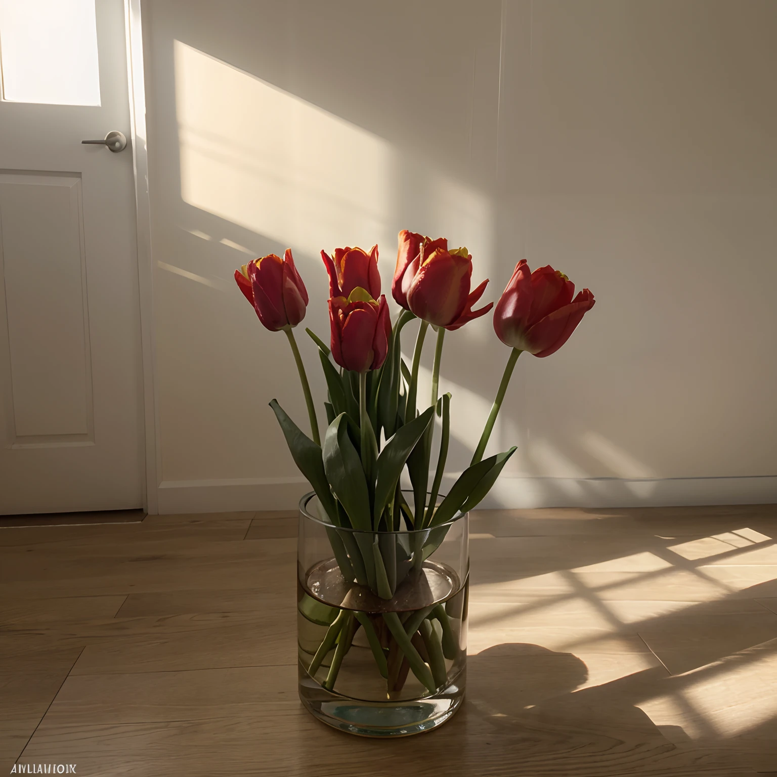 Uma tulipa 8k ultra realista,bem detalhada,good ilumination,cores lindas