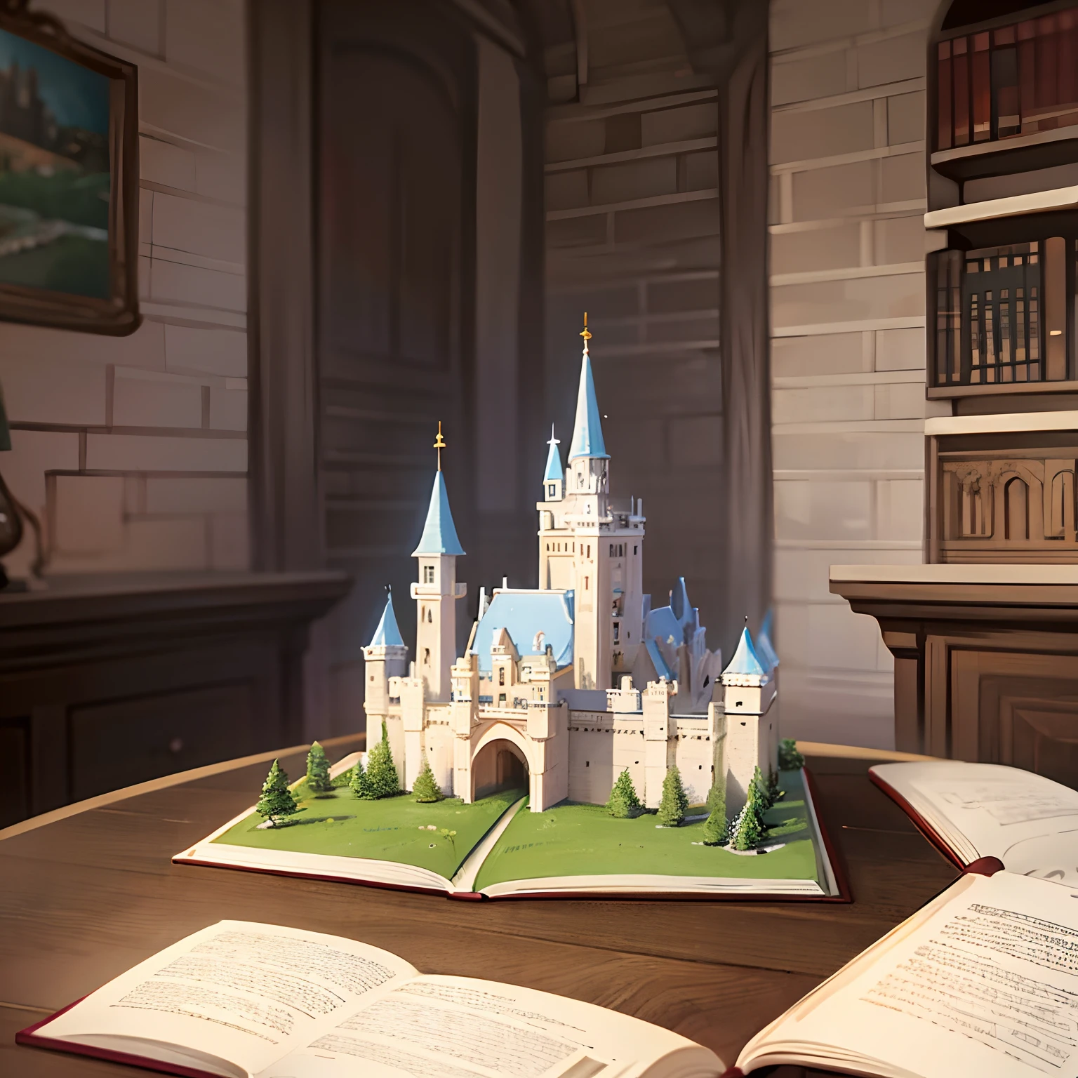 castle in a book