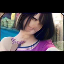 (masterpiece:1.3), (8k, photorealistic, RAW photo, best quality: 1.4), japanese, (1girl), beautiful face, (realistic face), (black hair, short hair:1.3), beautiful hairstyle, realistic eyes, beautiful detailed eyes, (realistic skin), beautiful skin, attractive, ultra high res, ultra realistic, highly detailed, golden ratio,  (detaled face:1.2),looking at viewer,smile,open white shirt,medium breasts,standing,hand on hip