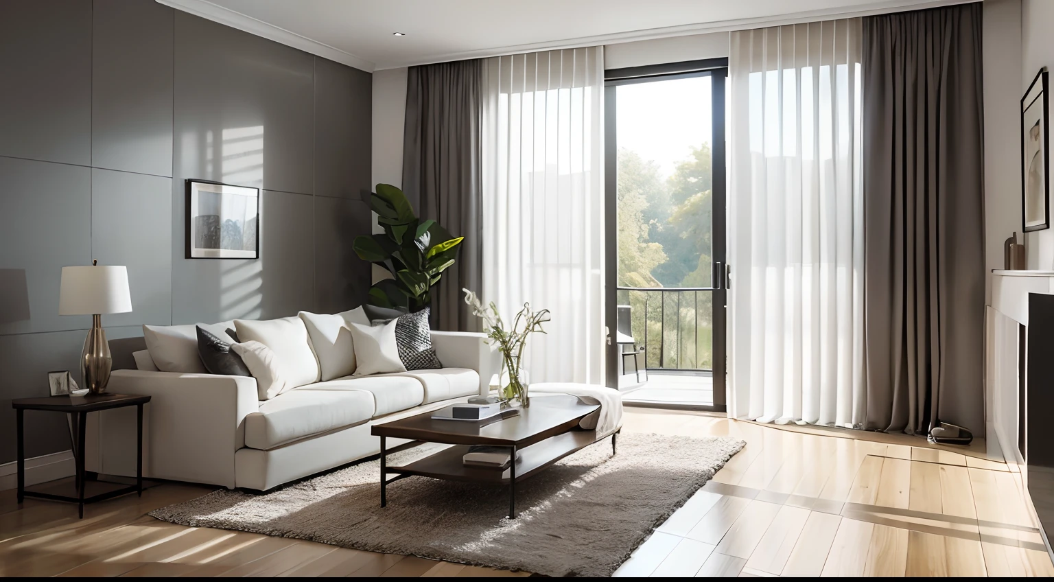 (Best Quality, 4k, 8K, hight resolution, Masterpiece:1.2), Ultra-detailed,(Realistic, Photorealistic, photo-realistic:1.37), HDR, UHD, studio lightning, ultra-fine painting, sharp-focus, physical based rendering, extreme detail description, Professional, Vivid colors, bokeh, Портреты
As we delve deeper into this world, a beautifully designed smart home comes into view. The living room is adorned with stylish furniture and features state-of-the-art technology seamlessly integrated into the interior design. The walls are adorned with digital artwork that changes based on the occupants' preferences. The natural sunlight filters through smart blinds, creating mesmerizing patterns on the floor.