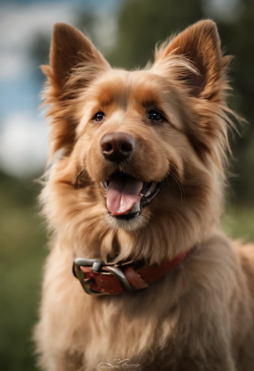 (Best Quality,4k,8k,highres,masterpiece:1.2),ultra-detailed,(realistic,photorealistic,photo-realistic:1.37), Colorful rainbow from earth to sky, On the rainbow running red dog with black back, Norwich Terrier, illustartion, Shiny Fur, reflective eyes, Hot Pink Tongue, Joyful Expression, Bright garden background, green grass, Tall Flowers, Trees in bloom, Clear blue sky