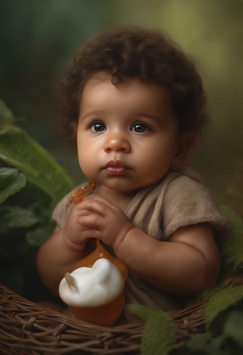 Baby yodah (grogu:1.2), (hyperrealism:1.1),(detailed:1.2)