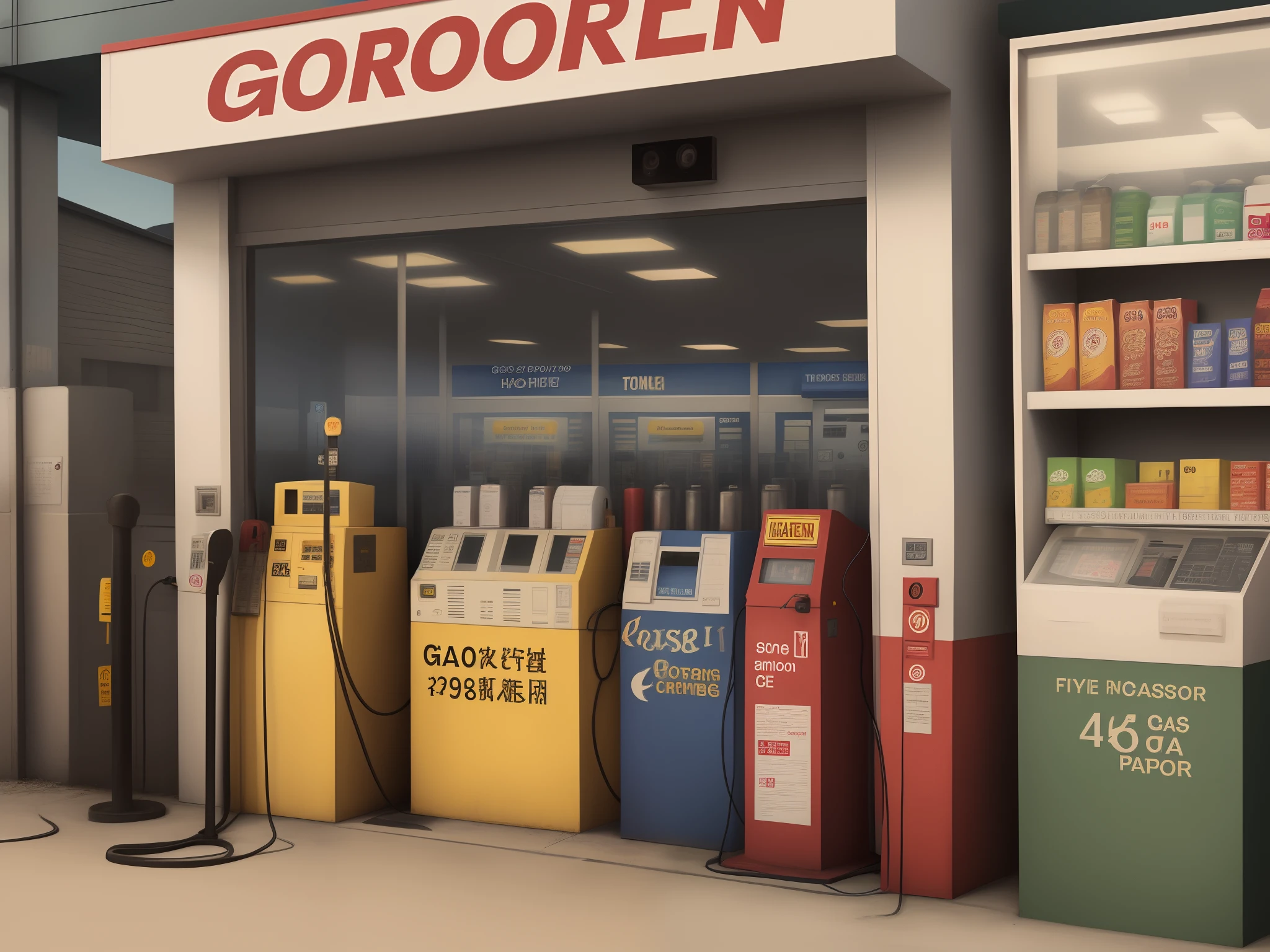 harry potter gas station cctv