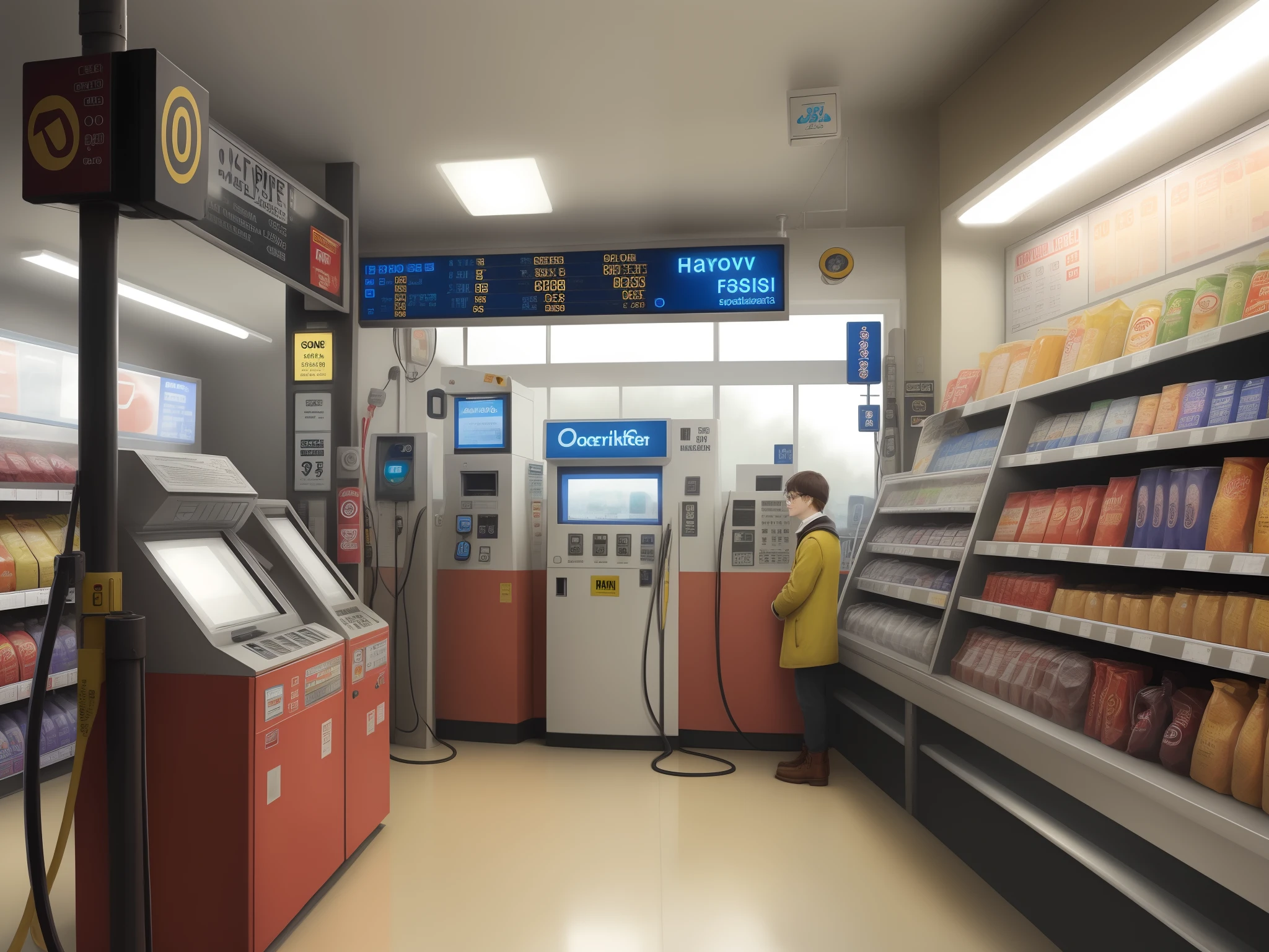harry potter gas station cctv