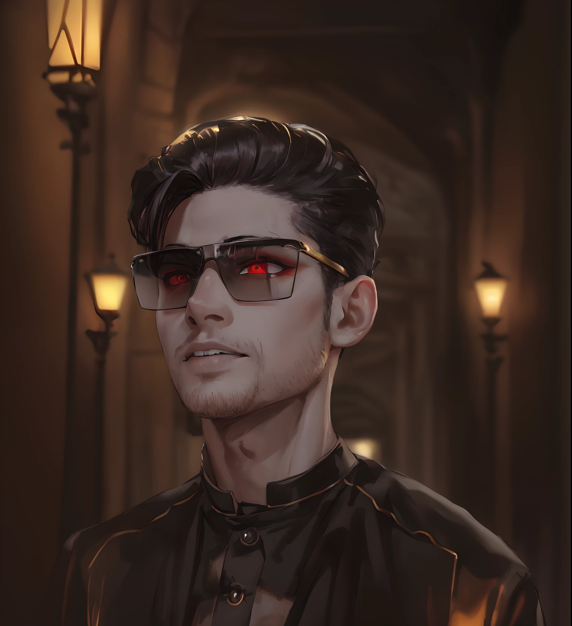 kk, best quality, more details, masterpiece, portrait, 1boy, male focus,  (evil:1.2),(from below:1), male focus, solo, smile, kaneki ken, heterochromia, black sclera, colored sclera, white hair, red eyes, looking at viewer, grin, portrait, bangs, short hair,dark energy, colorful, vibrant colors, portal to another world, side view, face_focus, zoomed_face, zoomed_in, bokeh,
bloody, evil, dark,moody, spooky background, villian, colorful, beautiful,
ultra realistic, intricate details, elegant, hyper realistic, tonemapping, hyperfocus, sharp focus, [volumetric lighting],photorealistic realistic, luxurious, 8k, detailed, ray tracing, depth of field, cinematic lighting, small gold particles,