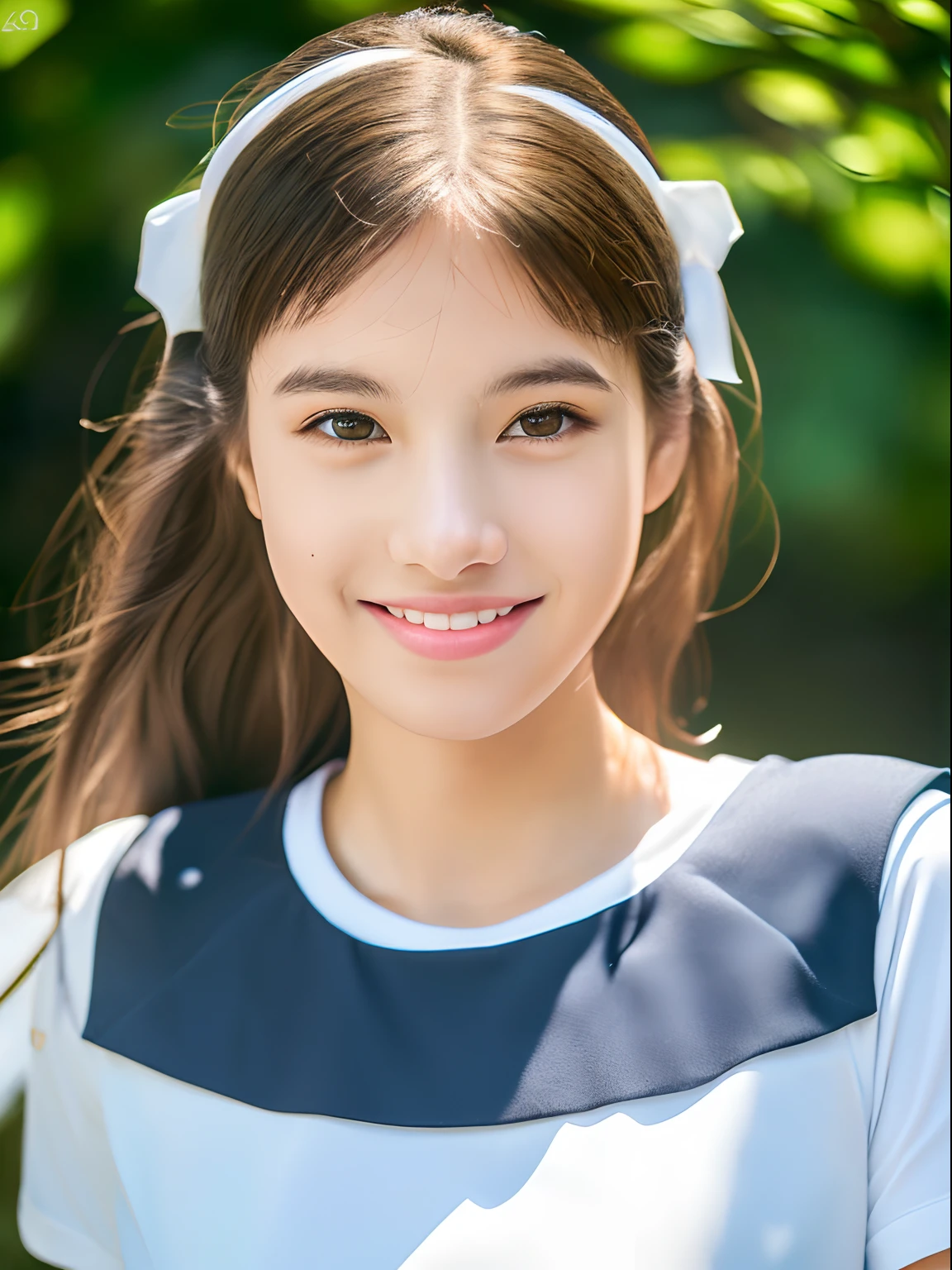1 girl,full body,high school student,plain white t-shirt,light smile,
master piece,8k,(master piece,ultra high resolution:1.5),(master piece,photorealistic:1.5),(master piece,best quality,ultra detailed:1.5) master piece,detailed eyes,master piece,detailed face,