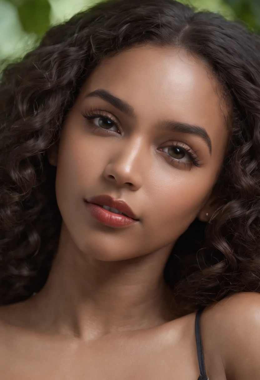 masterpiece, maximum quality, ultra high resolution, 8k, black girl, extremely beautiful, full body, alone, thin, extremely detailed face, detailed eyes, mouth open, serious, lusty, , sexual, realistic photo, totally realistic, human pelle, studio lighting, perfect, , wide hips, thick thighs, , plump butt, big ass, , no accessories, curly hair, very perky breasts, fully , nsfw, no underwear, no bra, slutty, laying on back with legs spread open, looking up, African American, unreal engine 5, wonder woman Halloween costume, Halloween dress up wonder woman