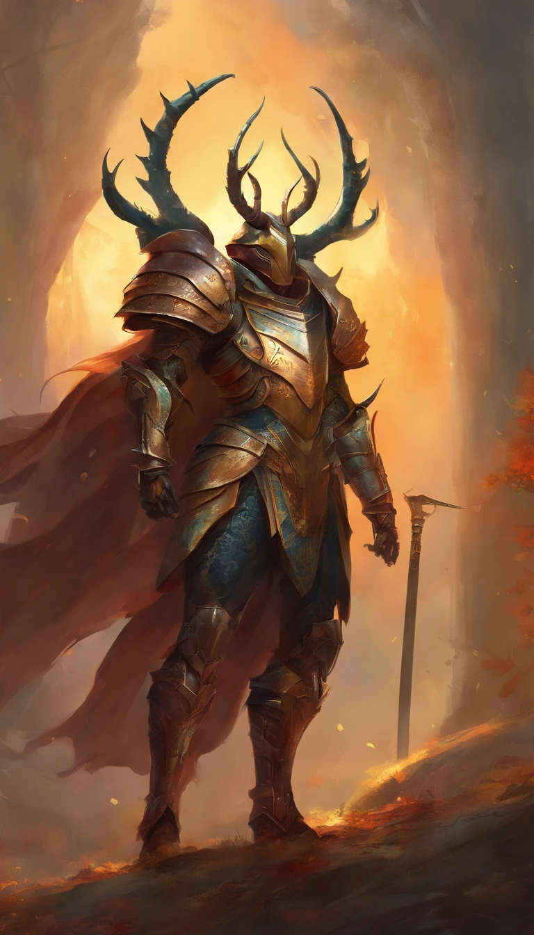 stag beetle with armor already for war