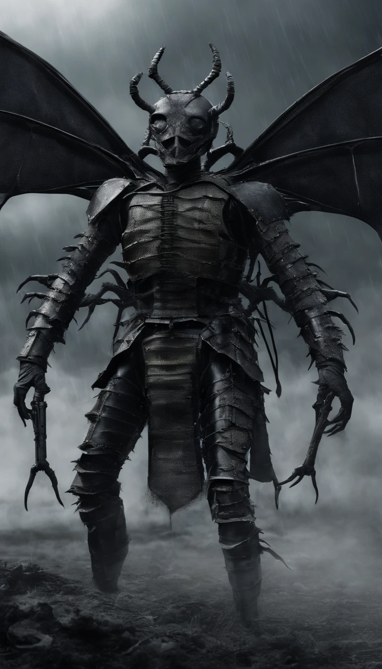 There is a man with a skeleton on his chest and a chain around his neck, a male demon suitable for white horns, a handsome Chinese demon boy, a demon dragon-inspired armor, 8K, a human male demon, a white horned demon, a six-armed goddess of darkness, a demon boy, a man and a dragon fusion, a demon man, a masterpiece