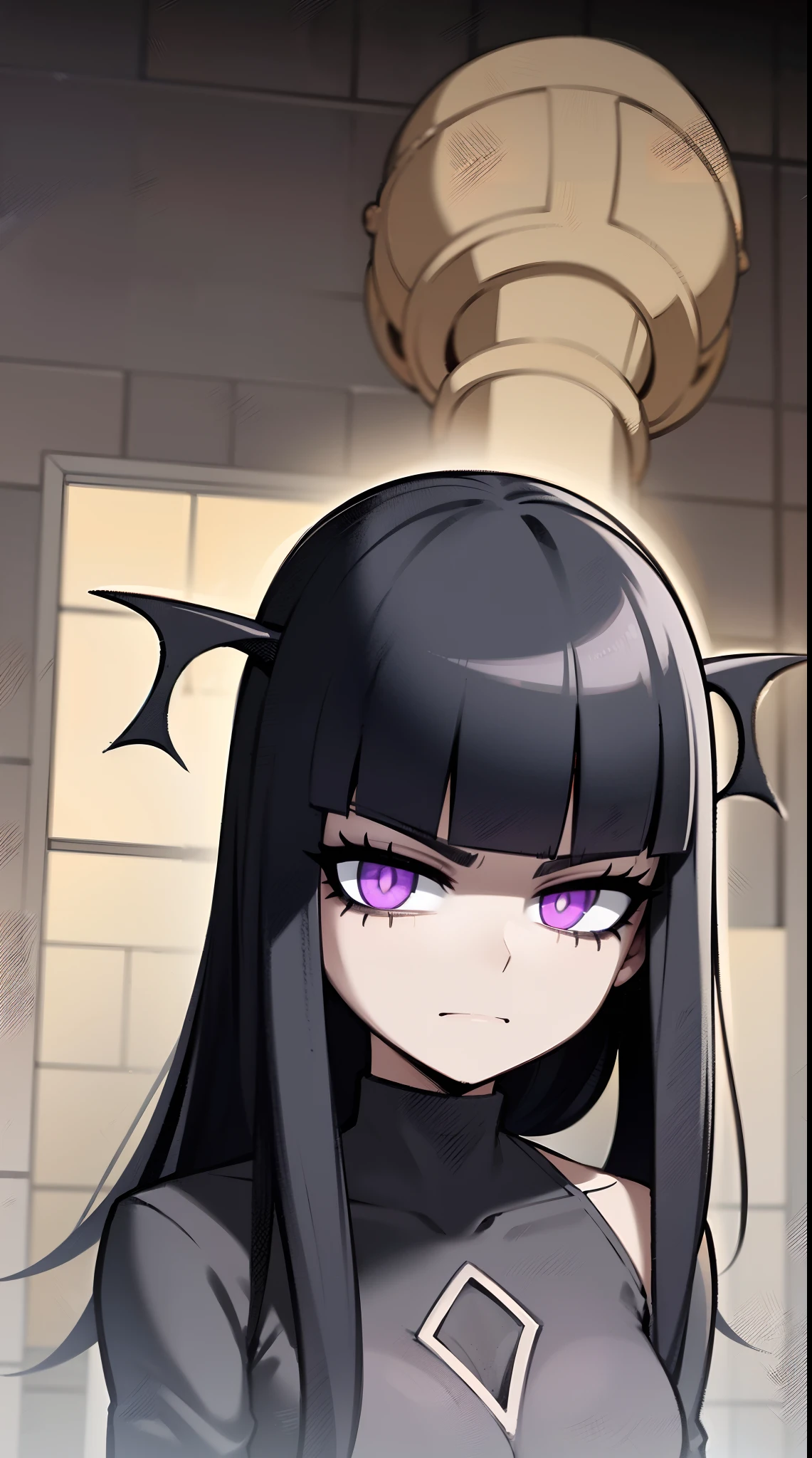 a close up of a person with a weird face and nails, gothic maiden anime girl, gothic - cyberpunk, cyberpunk horror style, gothic art style, detailed digital anime art, gothic art, demon anime girl, gothic girl face, anime style 4 k, dark art style, anime cyberpunk art, gothic aesthetic, 1 7 - - old me goth girl, gothic horror vibes