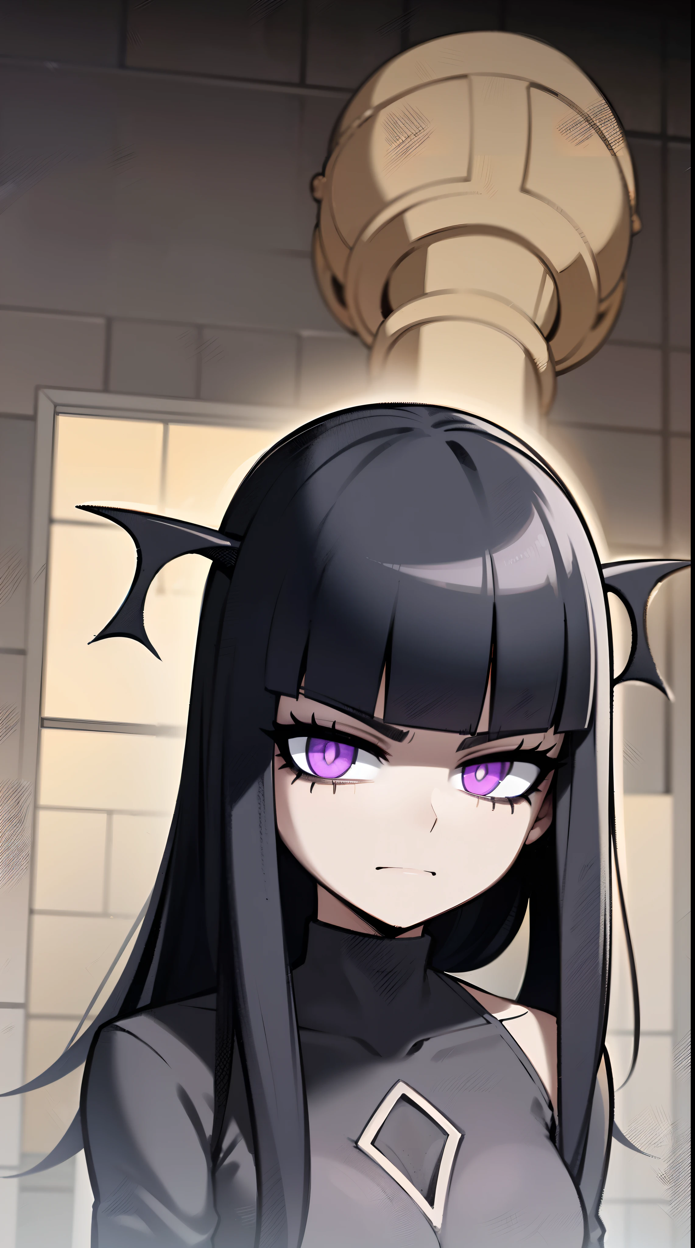 a close up of a person with a weird face and nails, gothic maiden anime girl, gothic - cyberpunk, cyberpunk horror style, gothic art style, detailed digital anime art, gothic art, demon anime girl, gothic girl face, anime style 4 k, dark art style, anime cyberpunk art, gothic aesthetic, 1 7 - year - old anime goth girl, gothic horror vibes