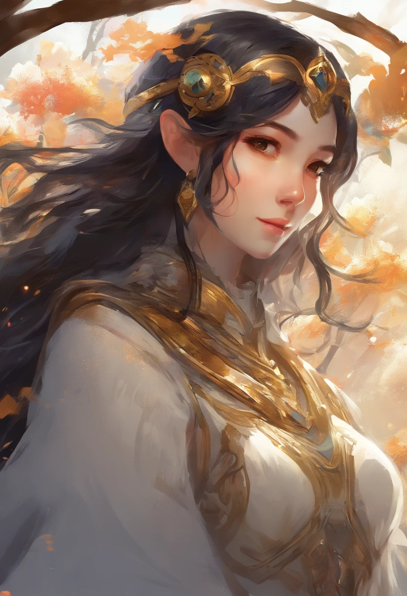 Curious black white gold big thing in space ocean in 3d drawing vampire sticking out of head stag beetle with armor already for war battle stands 300 warriors in battle background misty raining cloudy(Masterpiece), (Best Quality), (Super Detail), (disheveled Hair), (Illustration), (1 Girl), (Interview), (Brief Background), Beautiful Detailed Eyes, Delicate Beautiful Face, Floating, (High Saturation), (Shine), Focus on Face, Black Hair, Bangs, Full Smile, Floating Hair. girl, maiden in love, pixiv illustration, top quality, super detailed, smile, clever, beautiful face, 4K, nature, sunlight through trees,